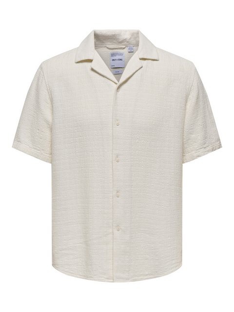 ONLY & SONS Kurzarmhemd ONSLATHAM RLXSS RESORT LINEN STRUC 0257 günstig online kaufen