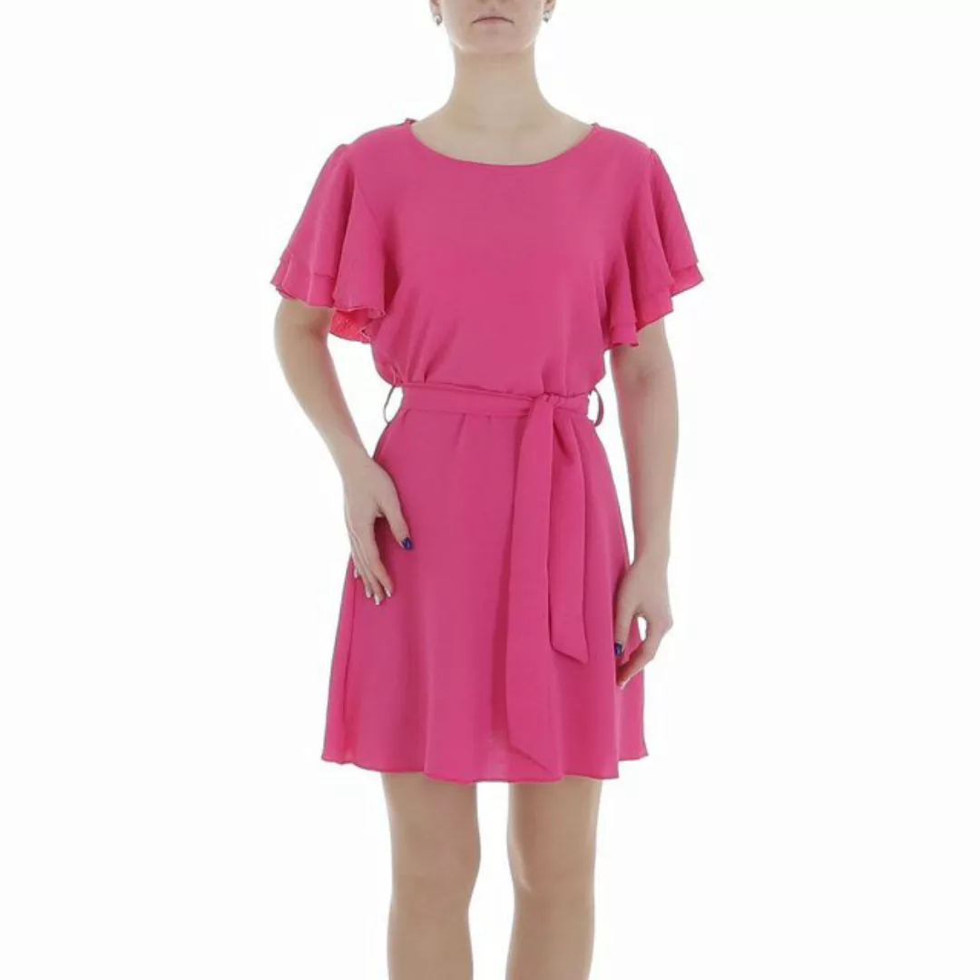 Ital-Design Sommerkleid Damen Freizeit (86164383) Kreppoptik/gesmokt Minikl günstig online kaufen