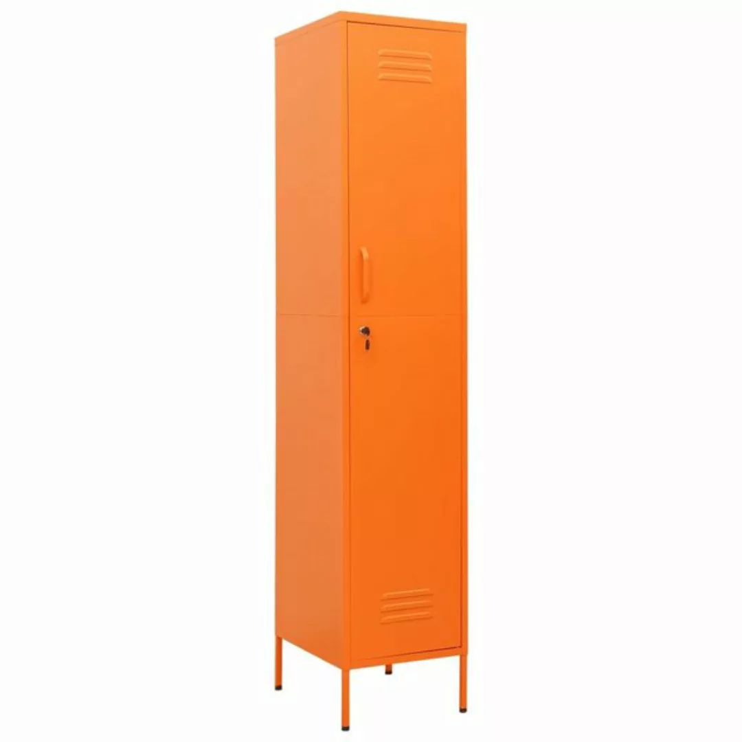 vidaXL Mehrzweckschrank Schließfachschrank Orange 35x46x180 cm Stahl günstig online kaufen