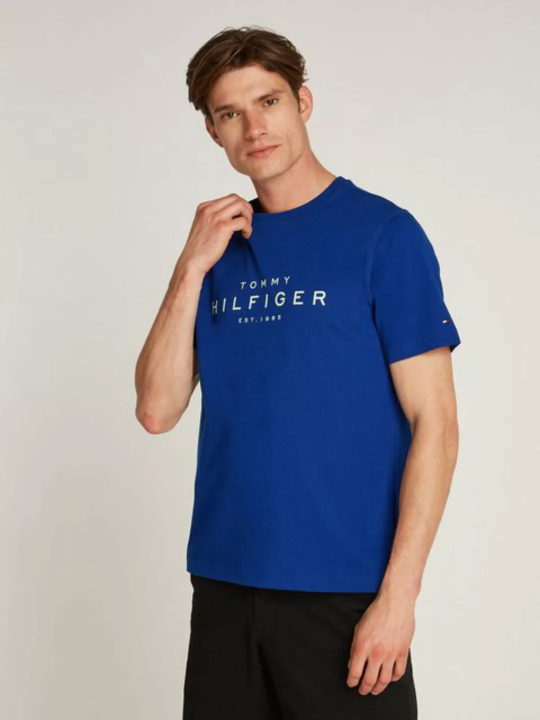 Tommy Hilfiger T-Shirt BIG RWB HILFIGER TEE mit Logo günstig online kaufen