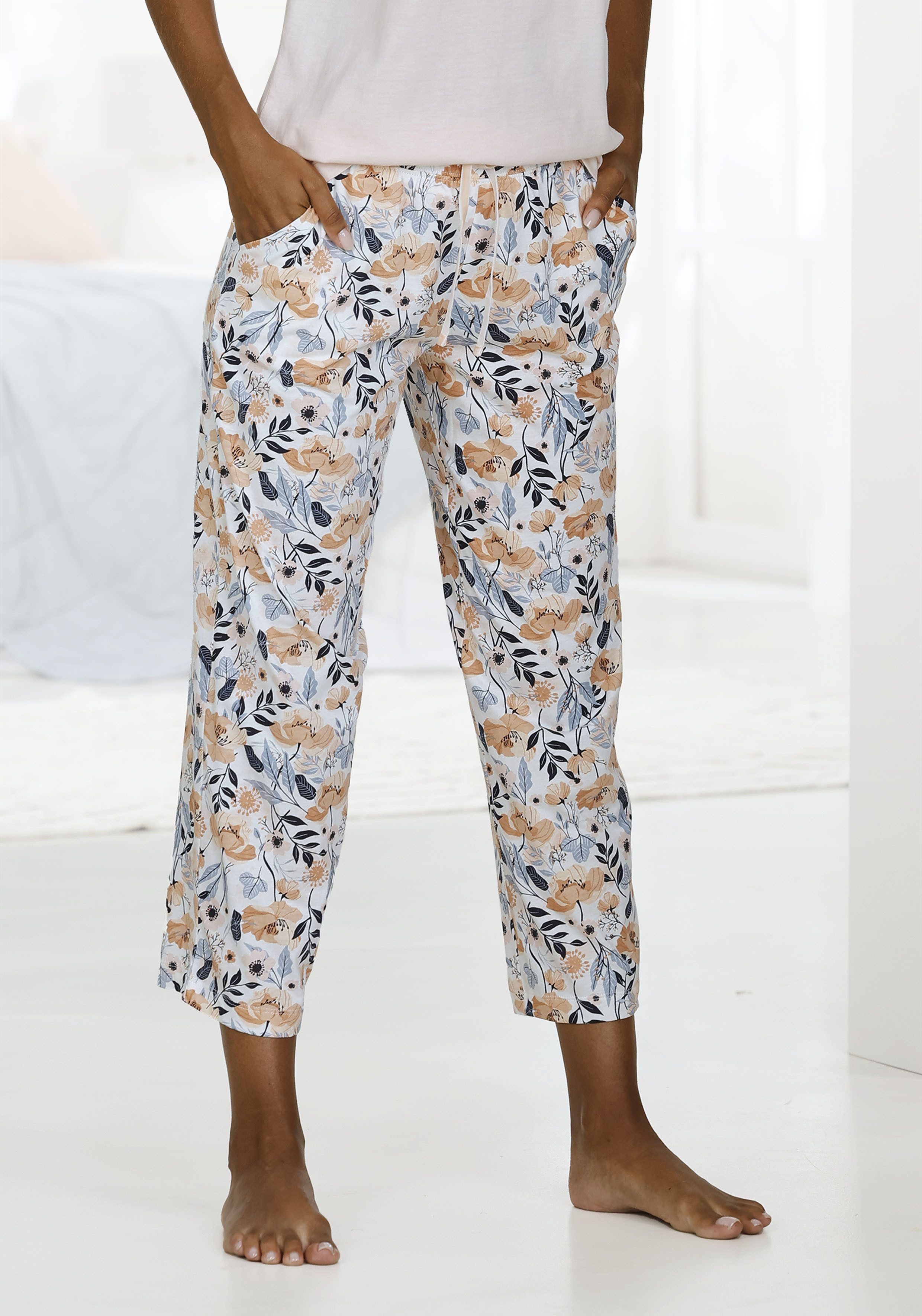 Vivance Dreams Pyjamahose, mit schönem Allover-Druck günstig online kaufen
