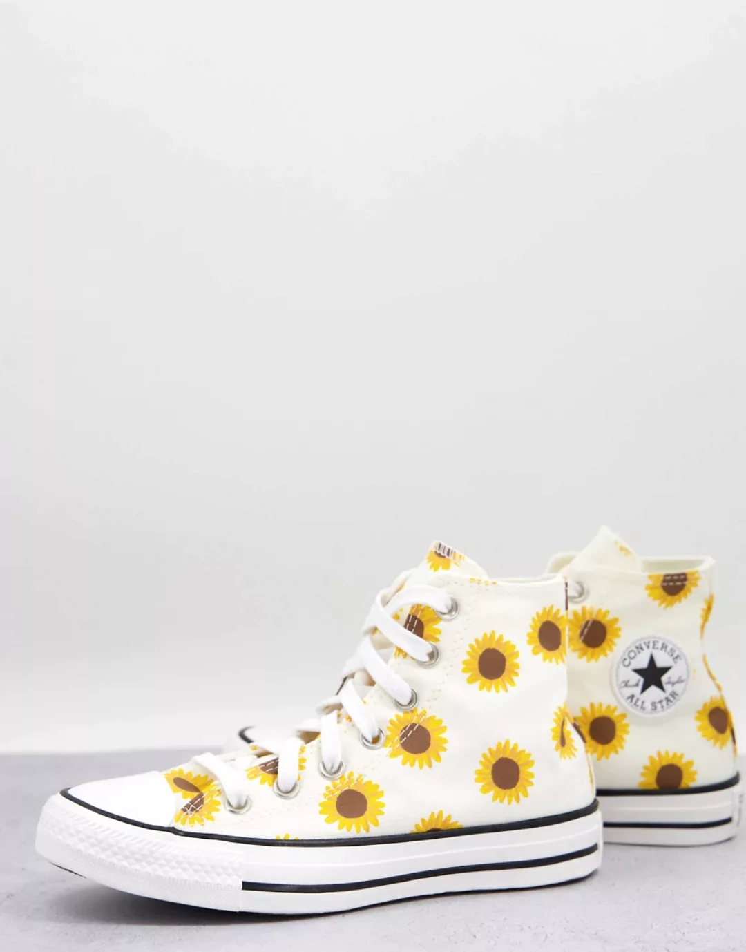 Converse – Chuck 70 Hi – Knöchelhohe Sneaker in gebrochenem Weiß mit Sonnen günstig online kaufen