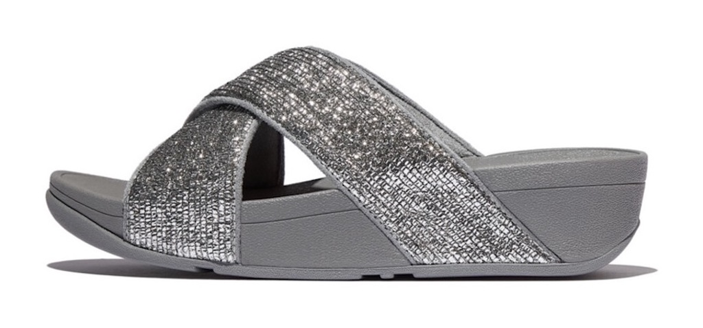Fitflop Pantolette "LULU CRINKLED SHIMMER", Slides, Badeschuh, Abendmode mi günstig online kaufen