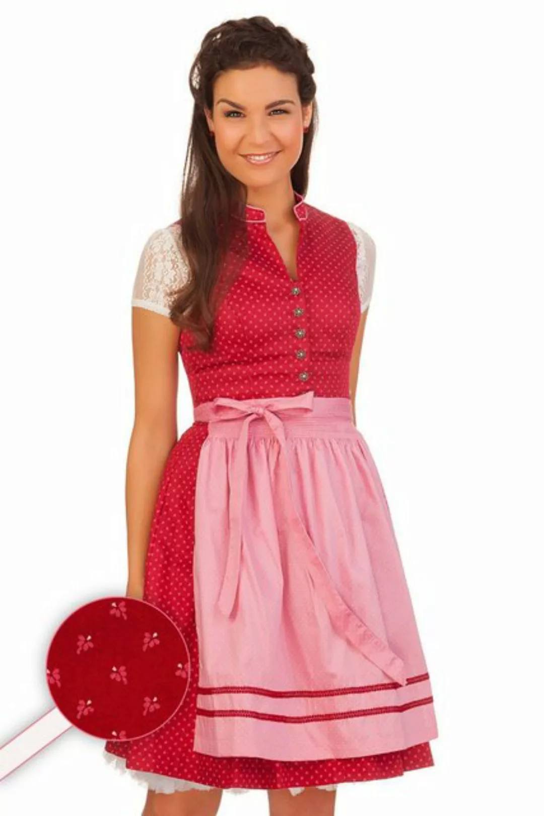 MarJo Dirndl Retro Dirndl 2tlg. - DORITA - rot günstig online kaufen