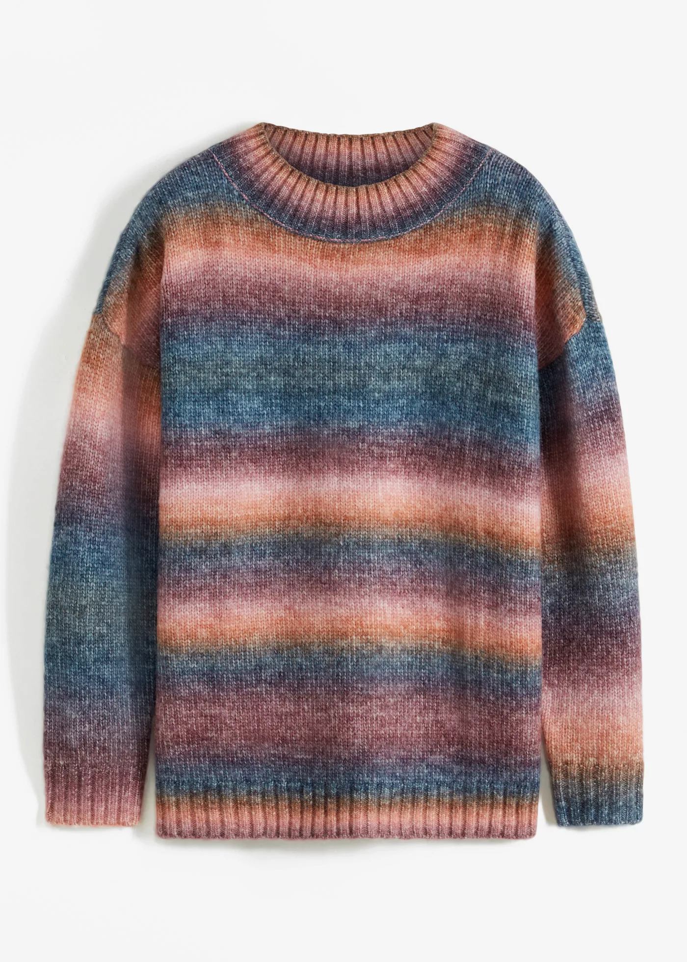 Pullover mit Farbverlauf und Wollanteil günstig online kaufen