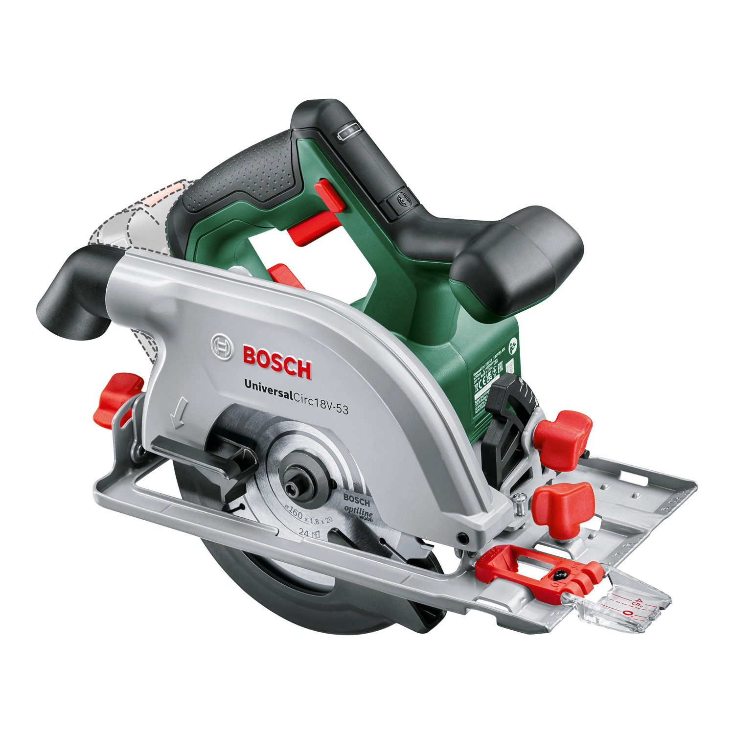 Bosch Akku-Kreissäge UniversalCirc 18V-53 Solo günstig online kaufen