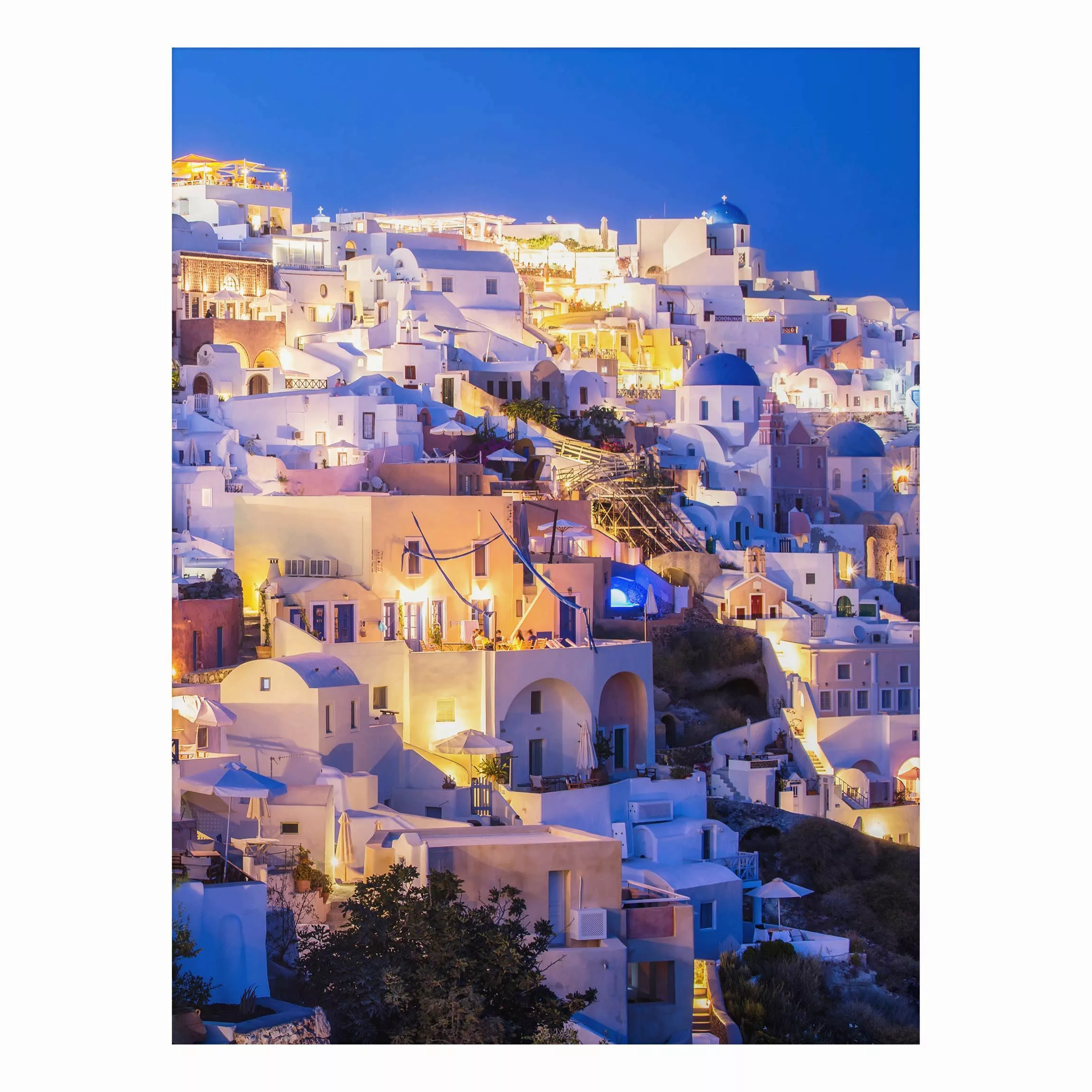 Alu-Dibond Bild Santorini at night günstig online kaufen