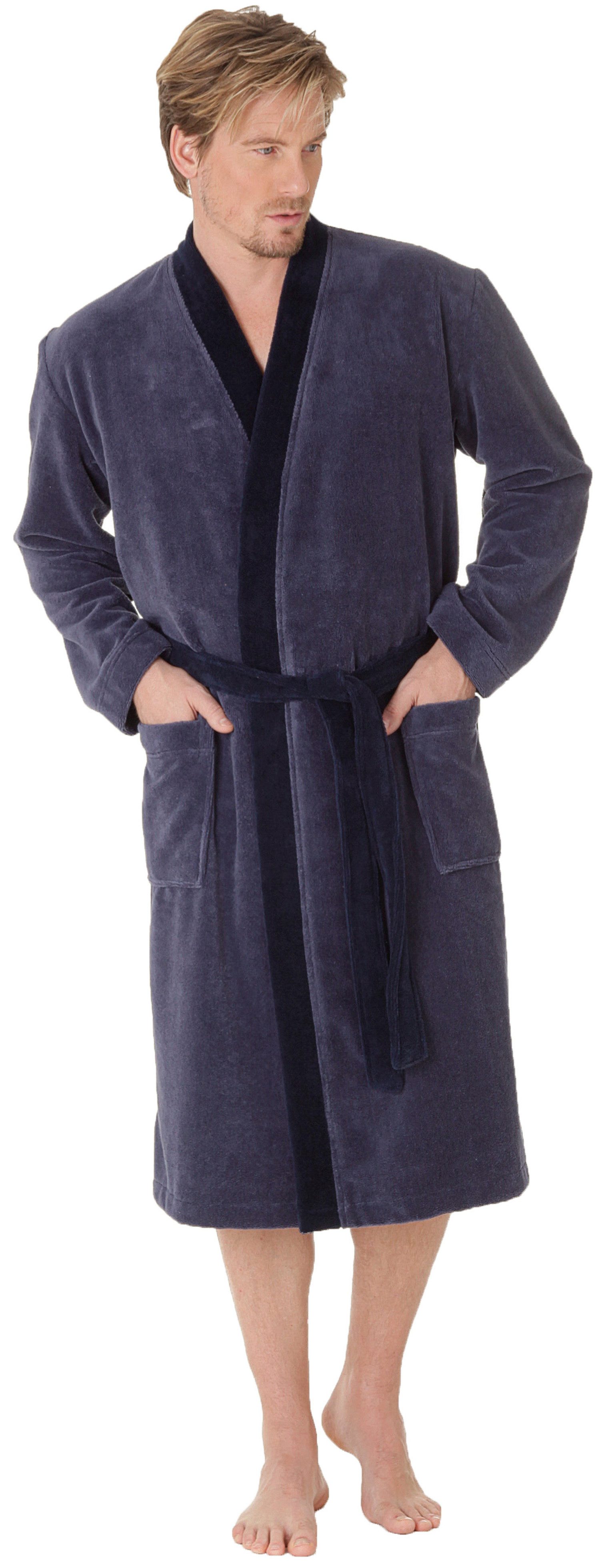 Hajo Herrenbademantel Herren Bademantel, Langform, 40% günstig online kaufen