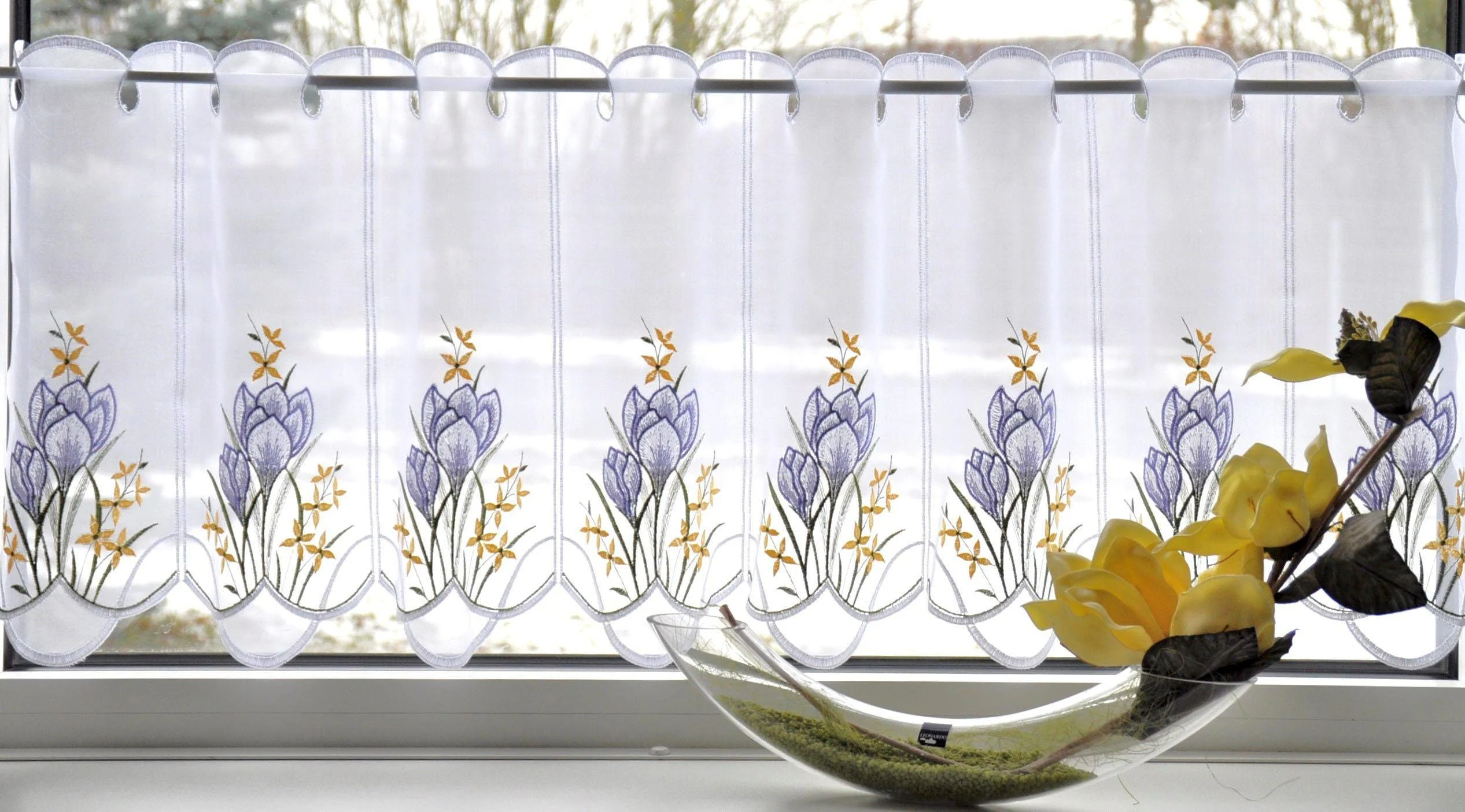 Stickereien Plauen Panneaux »Panneau Krokusblüte«, (1 St.), Panneau "Krokus günstig online kaufen