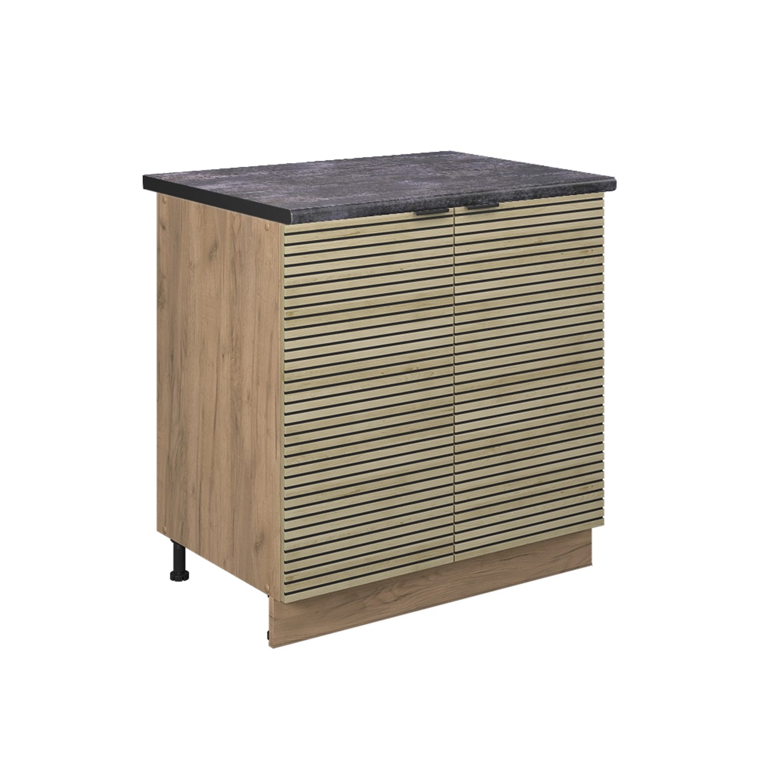 Vicco Spülenunterschrank Fame-Line, Eiche Paneel/Goldkraft Eiche, günstig online kaufen