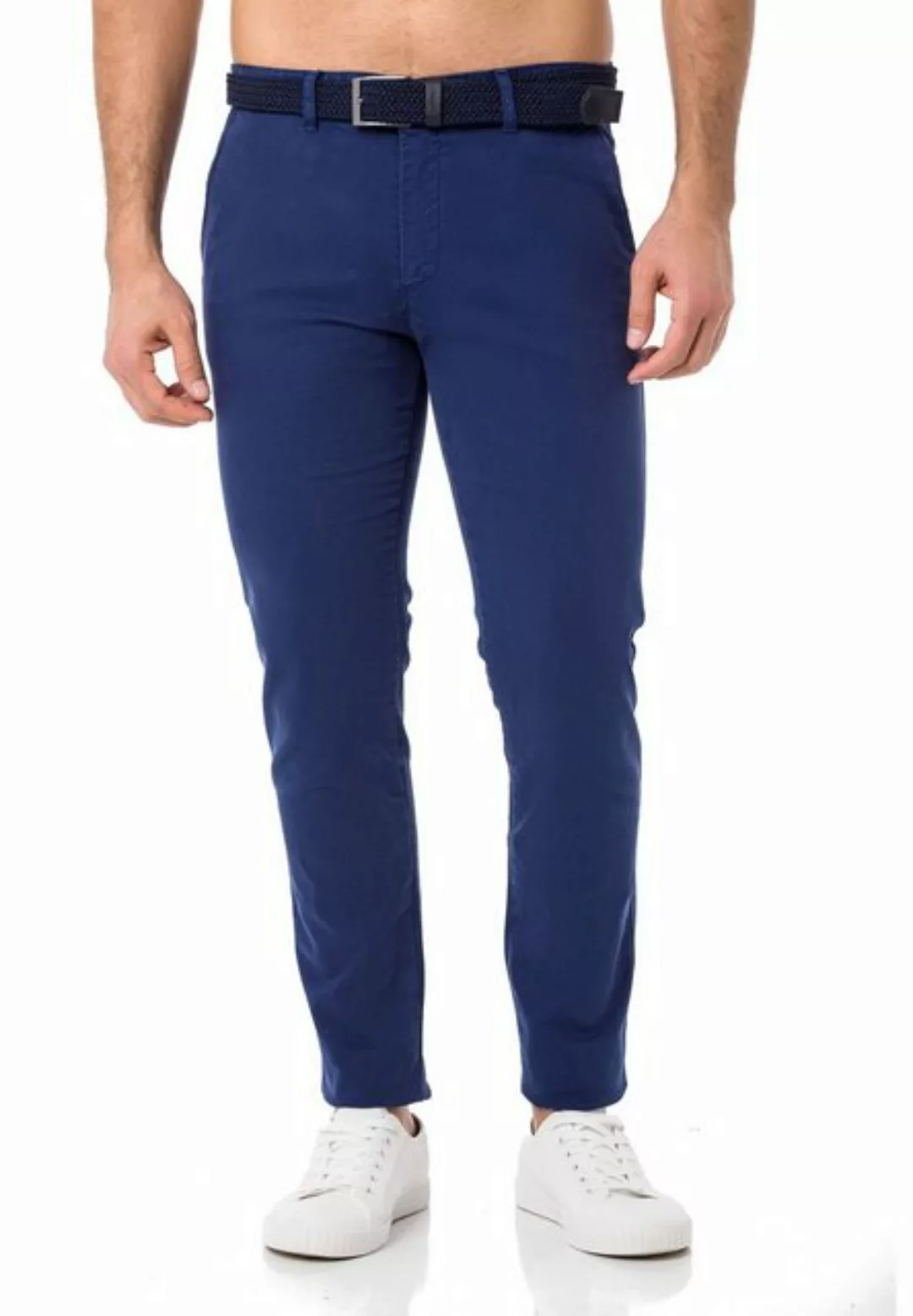 RedBridge Chinohose Chino Hose Pants mit Gürtel Indigo W29 L32 günstig online kaufen