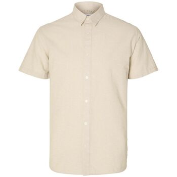 Selected  Hemdbluse 16092495 LINEN SHIRT SS-PURE CASHMERE günstig online kaufen