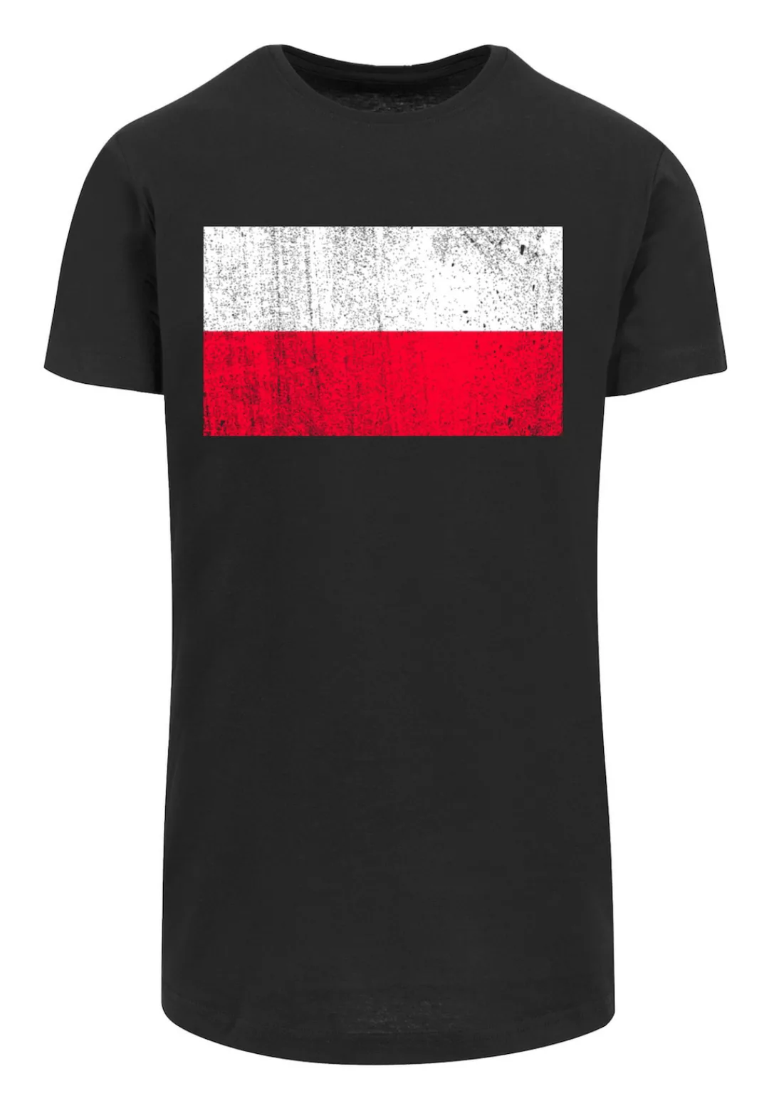 F4NT4STIC T-Shirt "Poland Polen Flagge distressed", Print günstig online kaufen