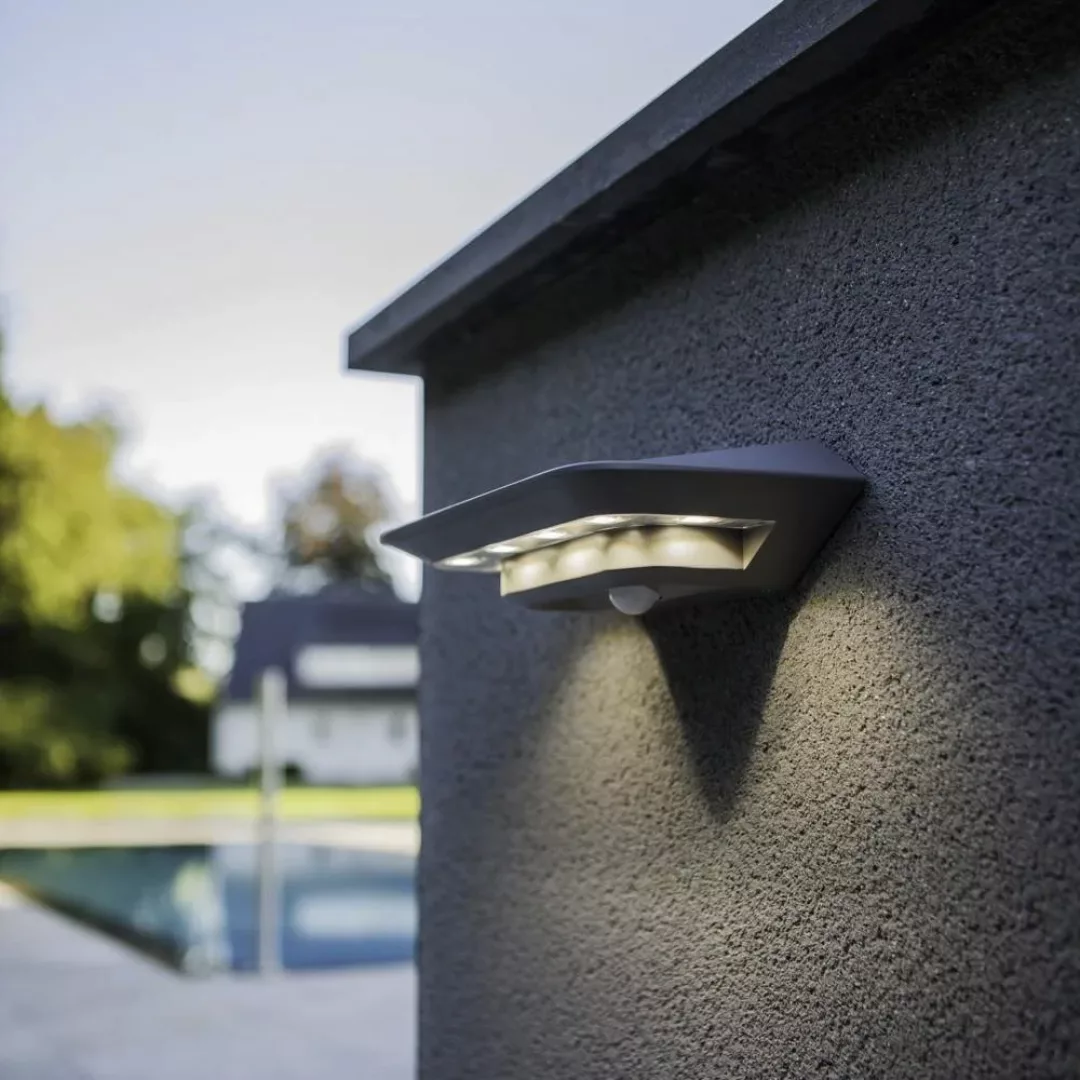 Solar-Wandleuchte Ghost LED mit Bewegungsmelder günstig online kaufen