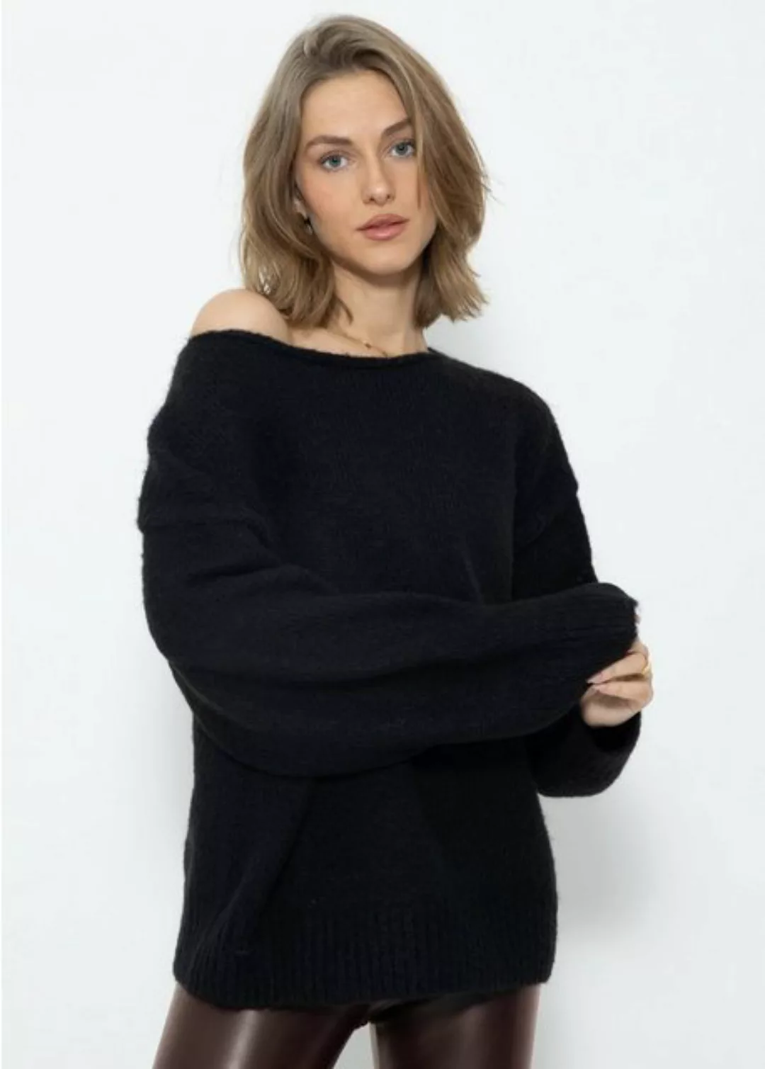 SASSYCLASSY Strickpullover Flauschiger Overisze Pullover Softer Oversize Pu günstig online kaufen