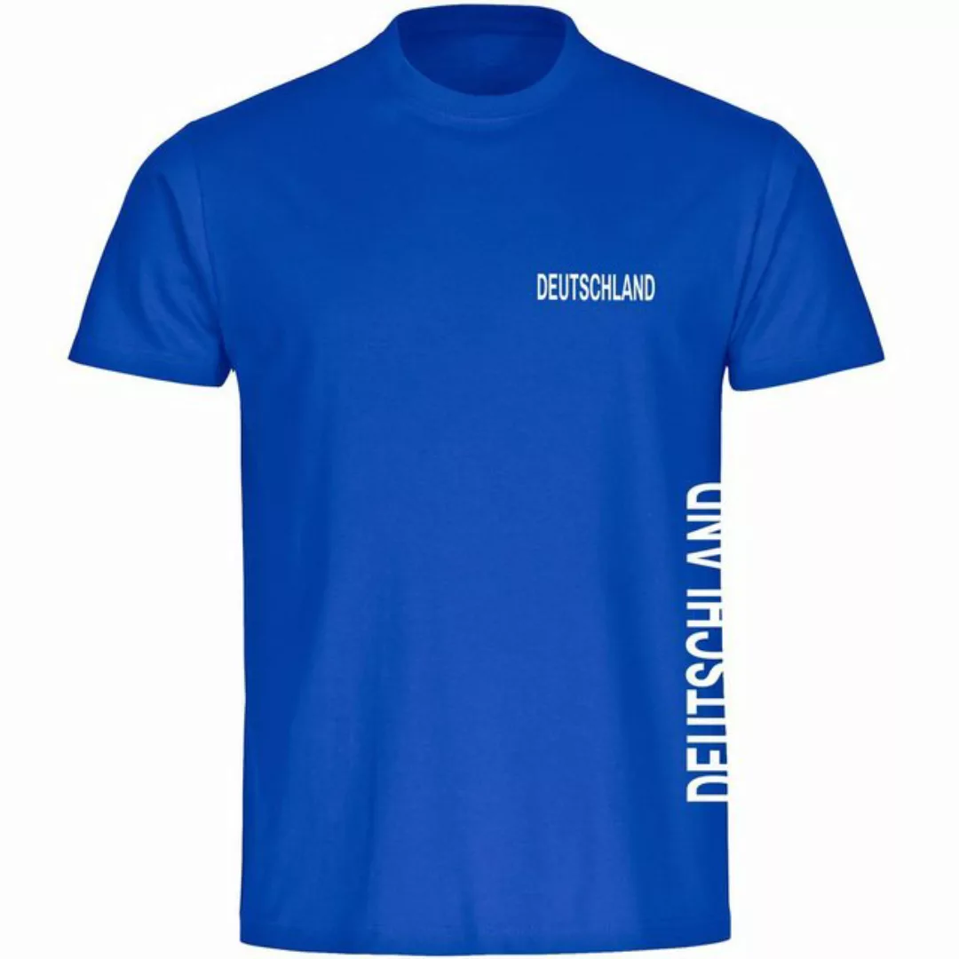 multifanshop T-Shirt Herren Deutschland - Brust & Seite - Männer günstig online kaufen