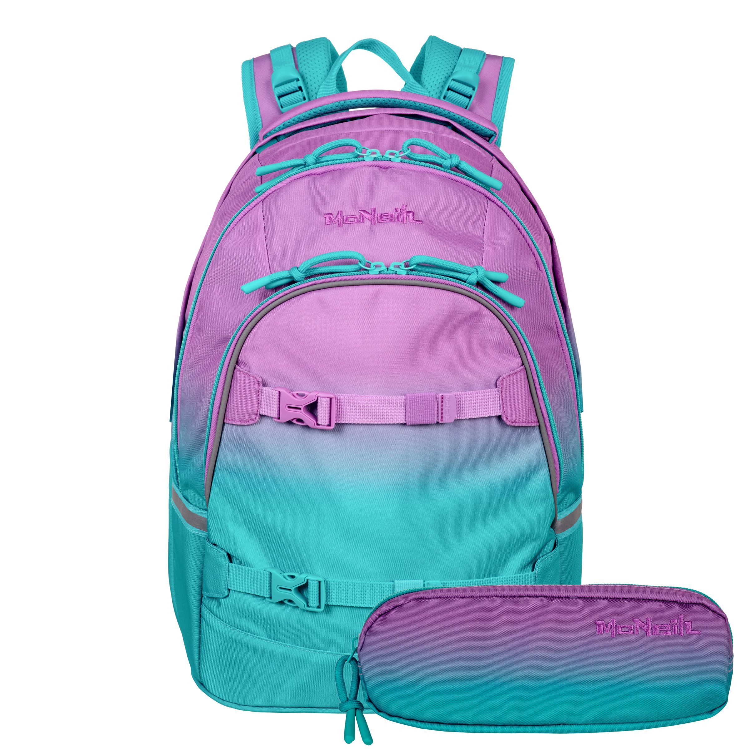 McNeill Schulranzen Schulrucksack MILO Blueberry 2-teilig günstig online kaufen