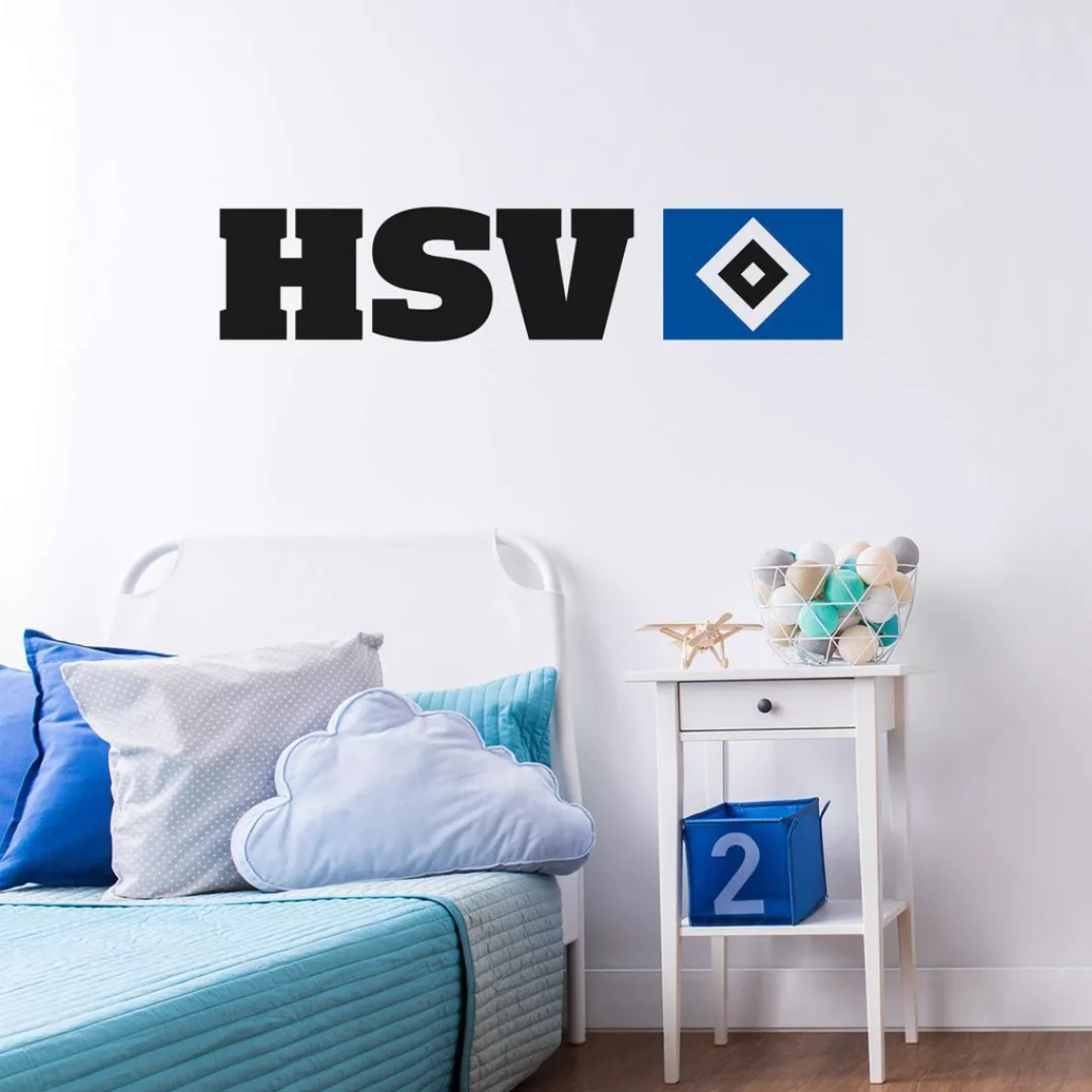 Wall-Art Wandtattoo »Hamburger SV Logo + Schriftzug«, (1 St.) günstig online kaufen
