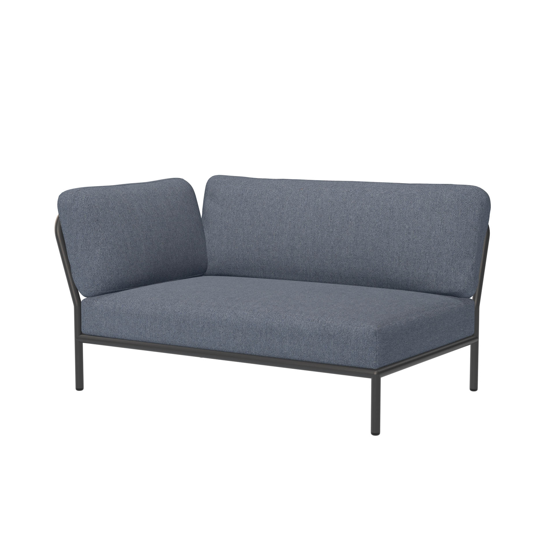 LEVEL Outdoor Sofa Lounge-Modul 2 Sky Dunkelgrau Links günstig online kaufen