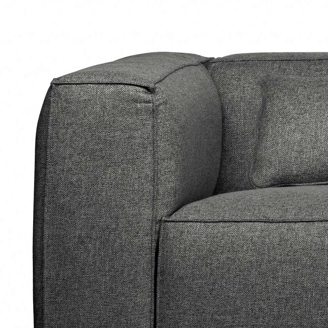 Graues Sofa mit Bezug aus Stoff Rücken echt bezogen günstig online kaufen