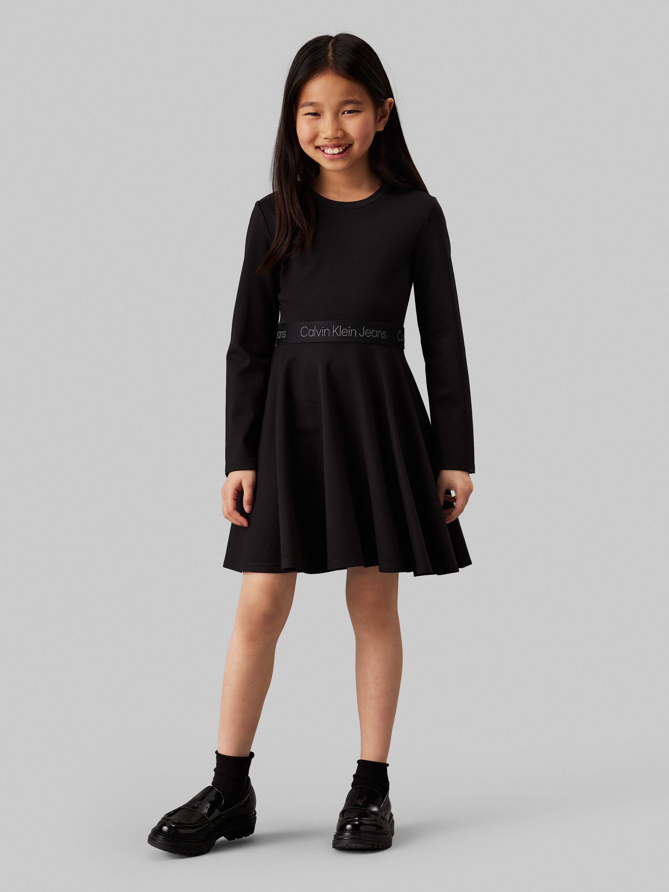 Calvin Klein Jeans Skaterkleid Ls Logo günstig online kaufen