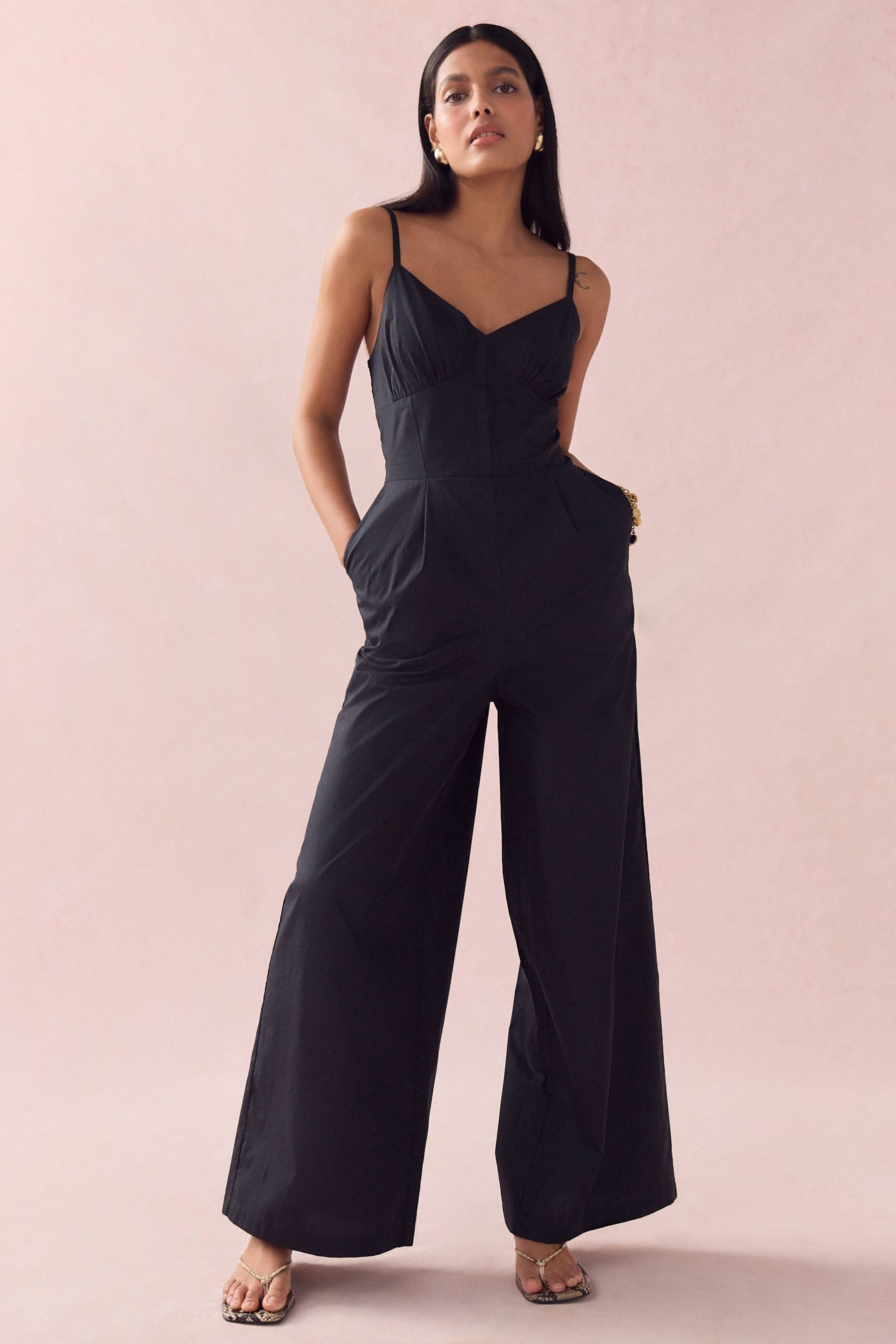 Next Jumpsuit Jumpsuit mit weitem Bein, günstig online kaufen