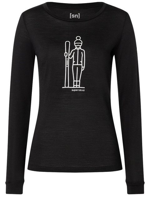 SUPER.NATURAL Langarmshirt Merino Longsleeve W SKIANTO LS pflegeleichter Me günstig online kaufen