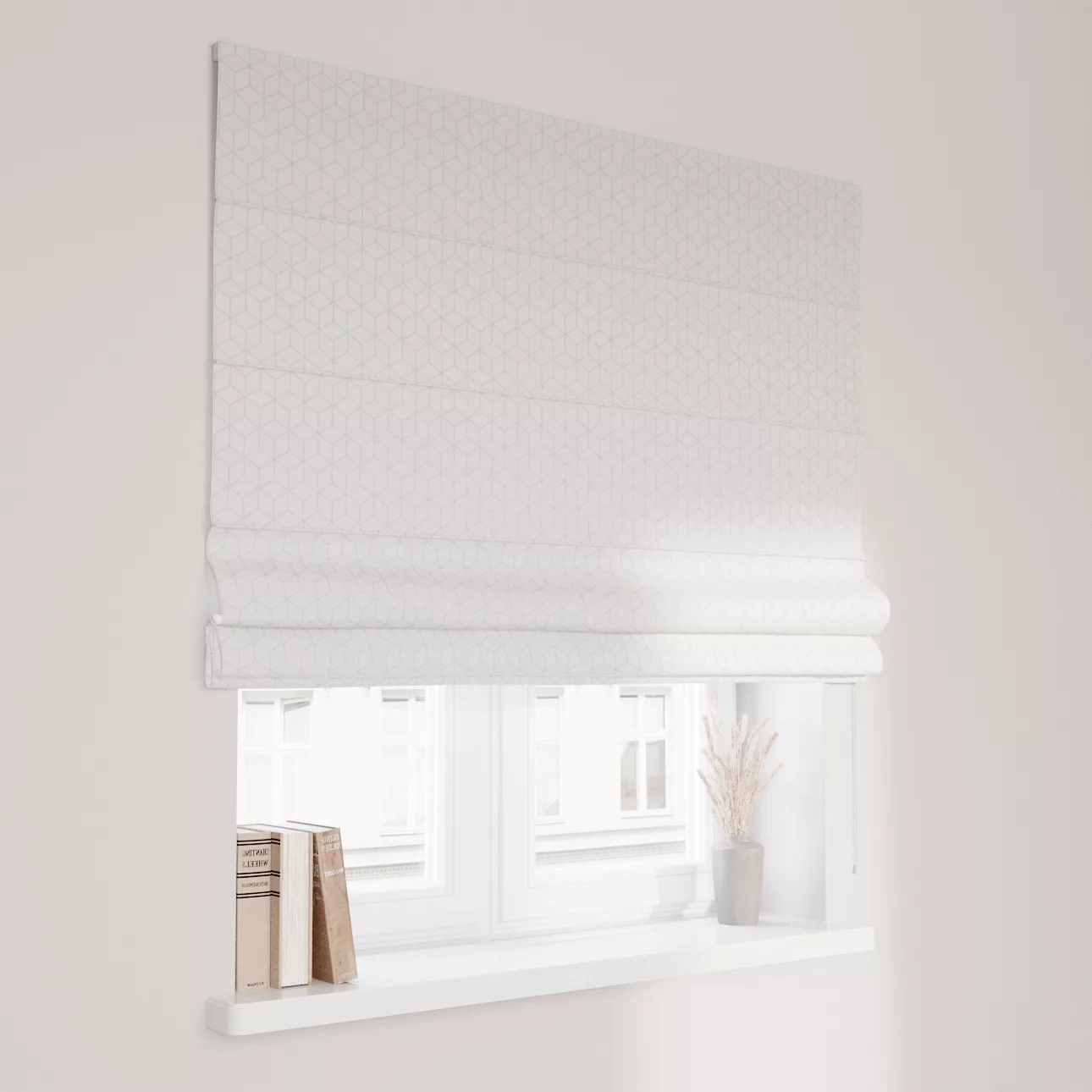 Dekoria Raffrollo Capri, weiß, 120 x 150 cm günstig online kaufen