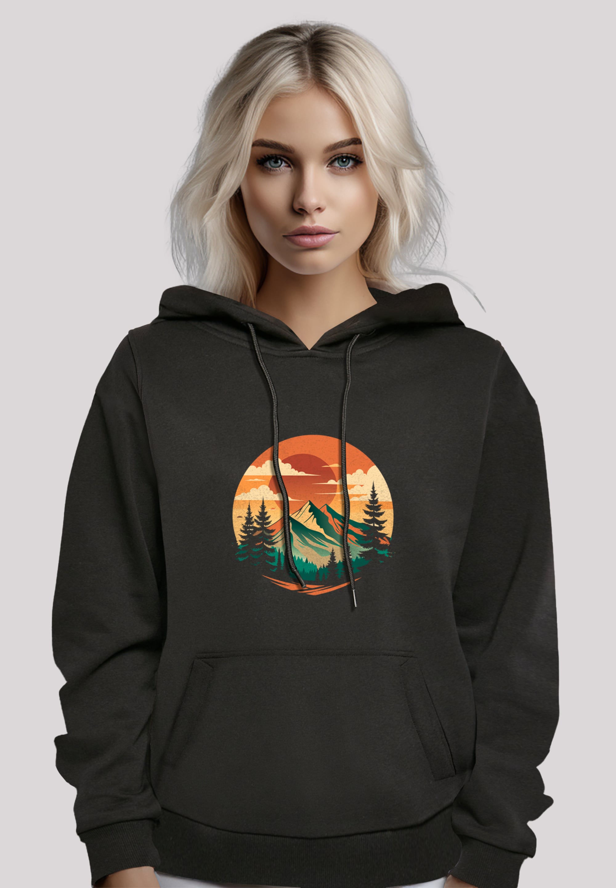 F4NT4STIC Kapuzenpullover "Sonnenuntergang Berglandschaft", Premium Qualitä günstig online kaufen