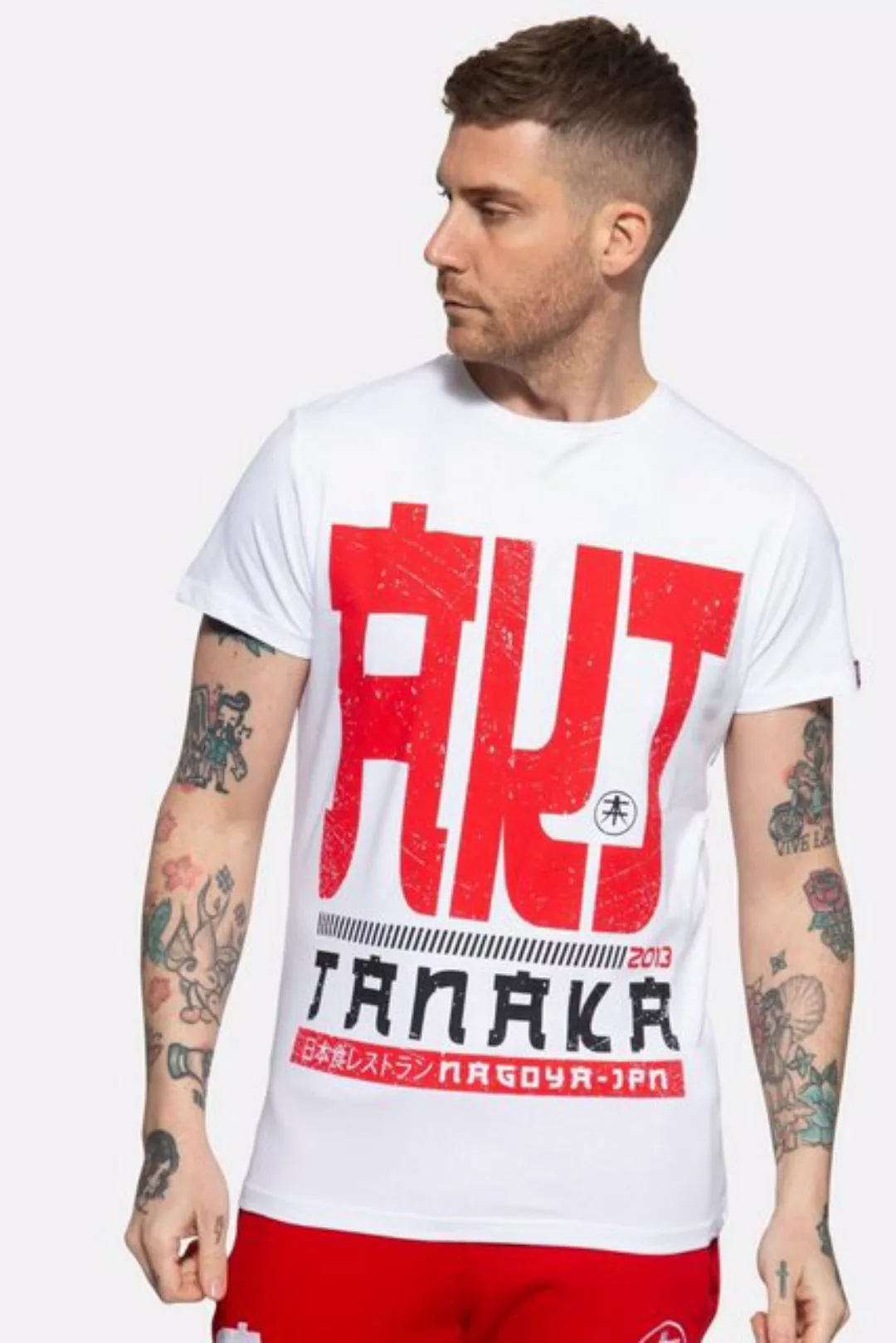 Akito Tanaka T-Shirt Write mit kontrastierendem Print günstig online kaufen