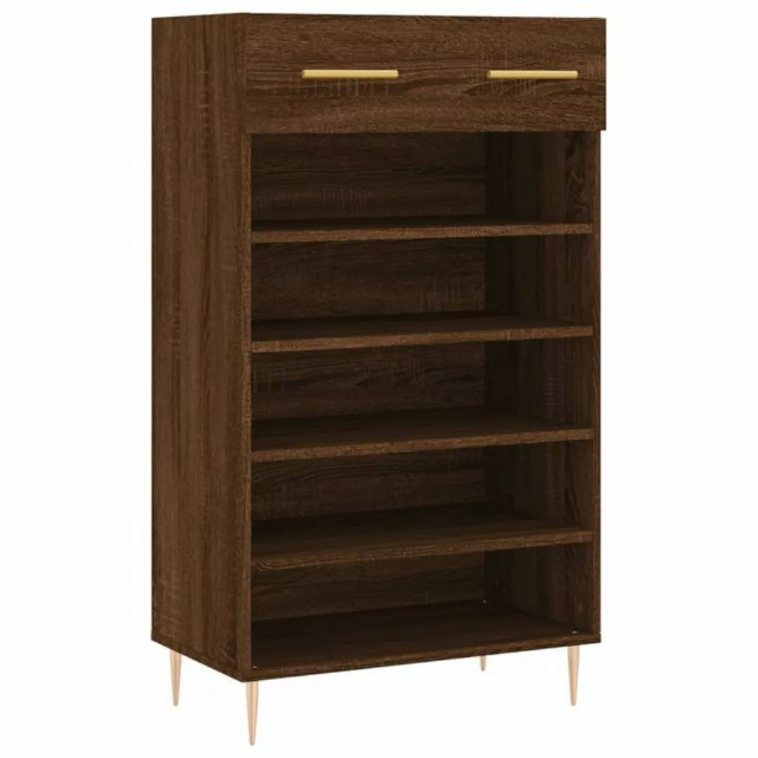 vidaXL Kleiderschrank Schuhschrank Braun Eichen-Optik 60x35x105 cm Holzwerk günstig online kaufen