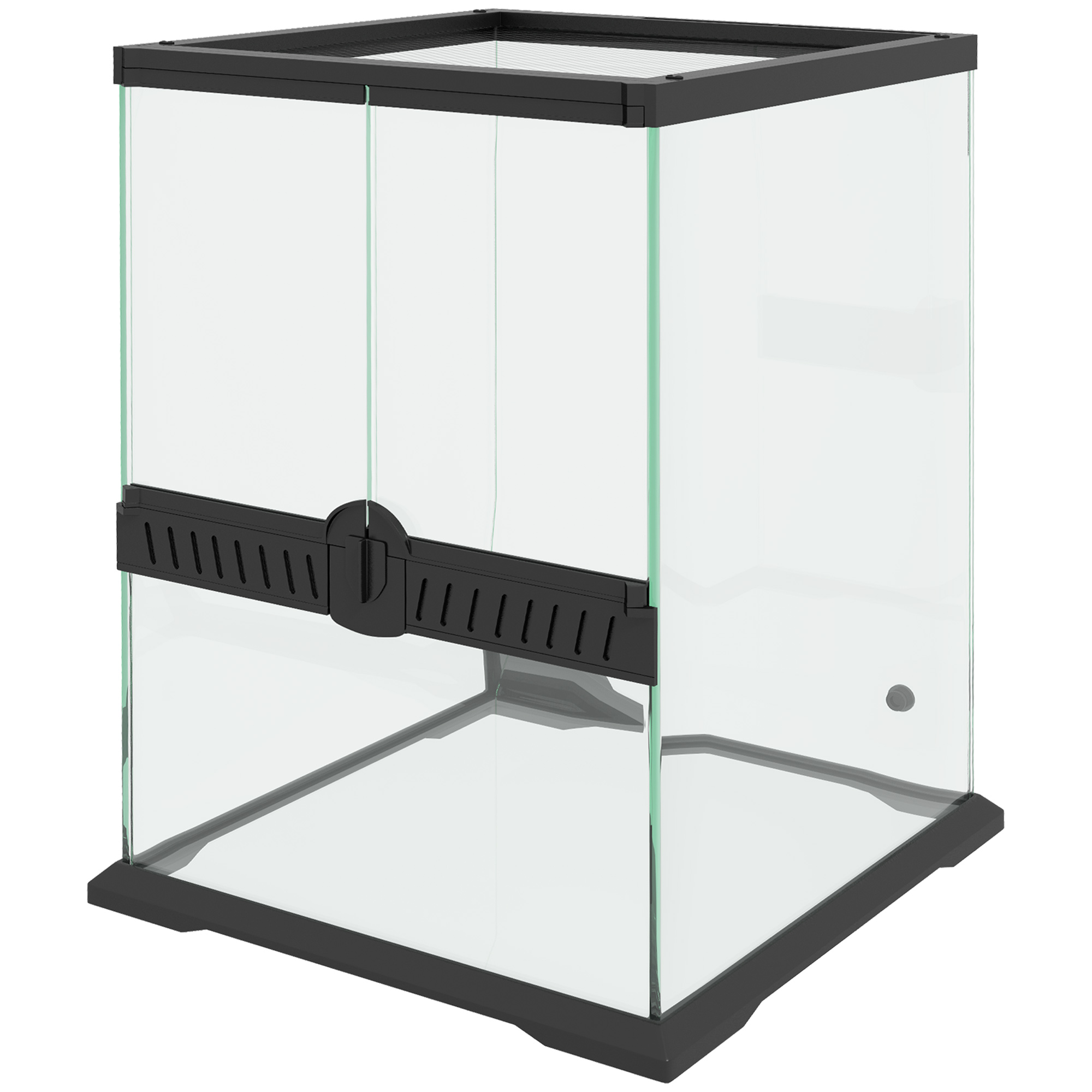 PawHut Terrarium Reptilien Fütterungsbox Anti-Flucht Belüftung 120L Glaster günstig online kaufen