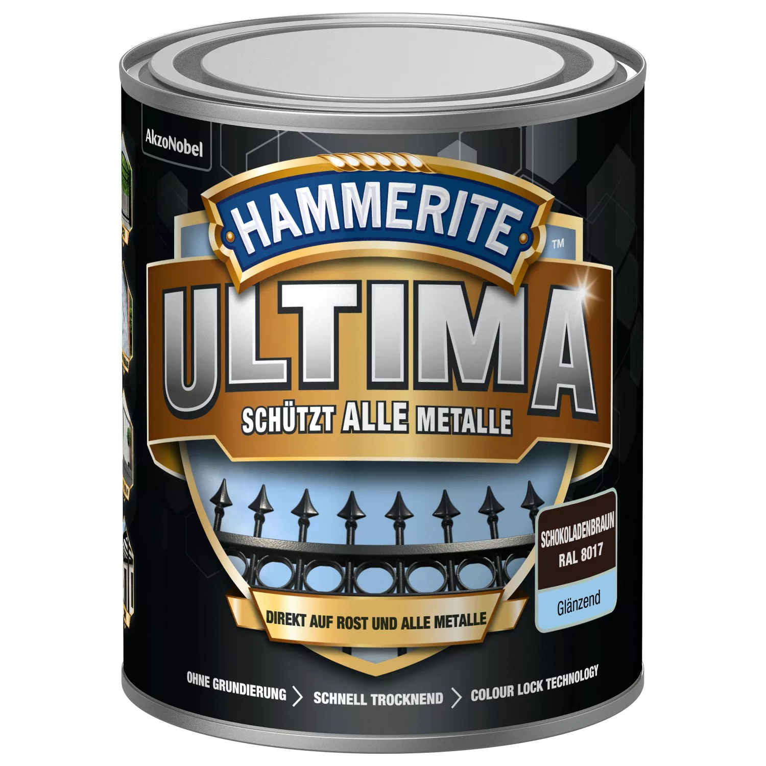 Hammerite Ultima Premium Metall-Schutzlack glänzend Schokoladenbraun 750 ml günstig online kaufen