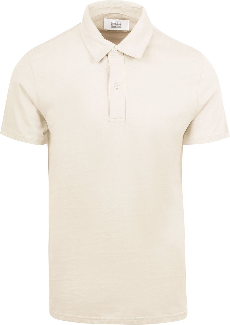 King Essentials The James Poloshirt Ecru - Größe XL günstig online kaufen