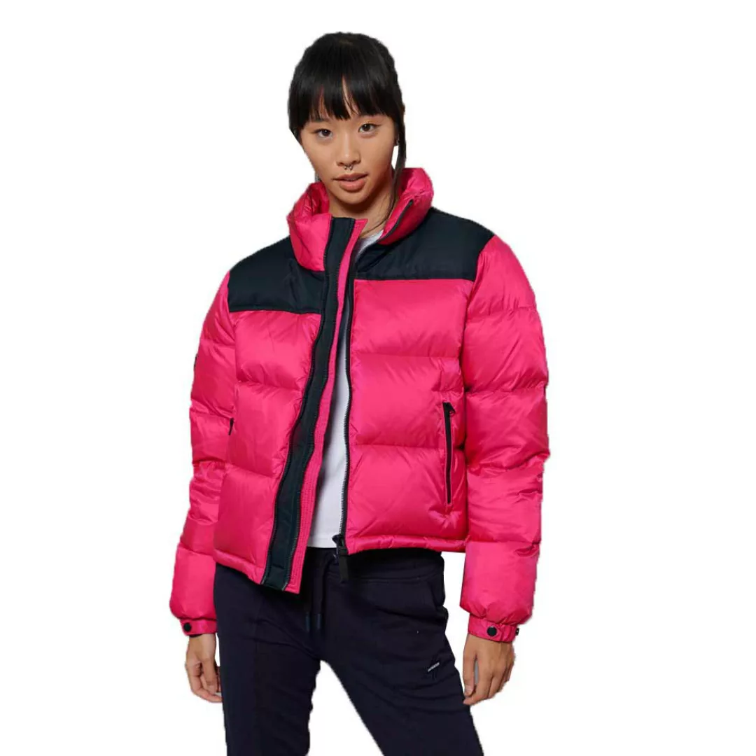 Superdry Sportstyle Code Down Puffer Mantel S Hot Pink günstig online kaufen