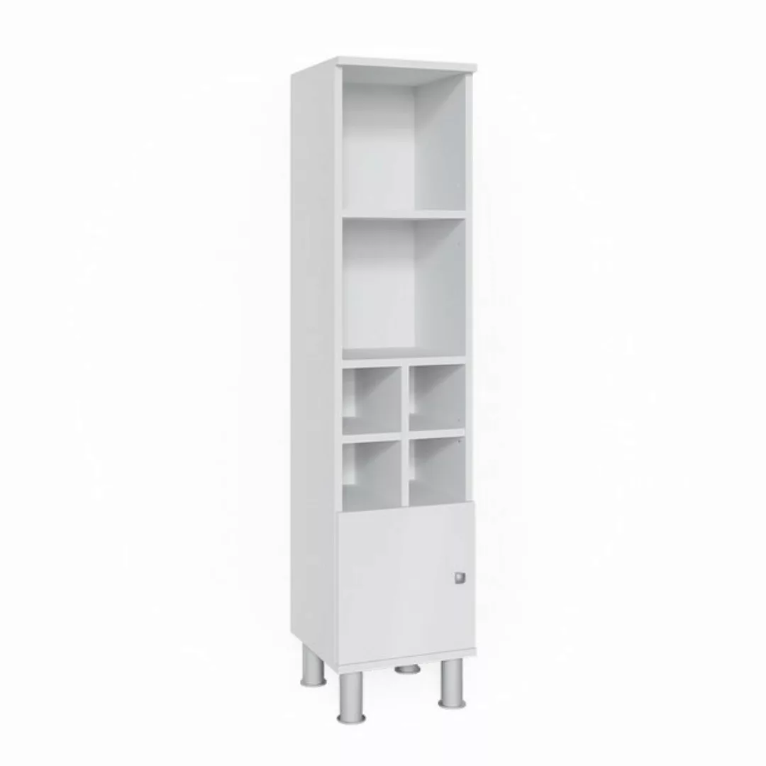 Vicco Midischrank Fynn, Weiß, 30 x 130.6 cm kleine Tür günstig online kaufen