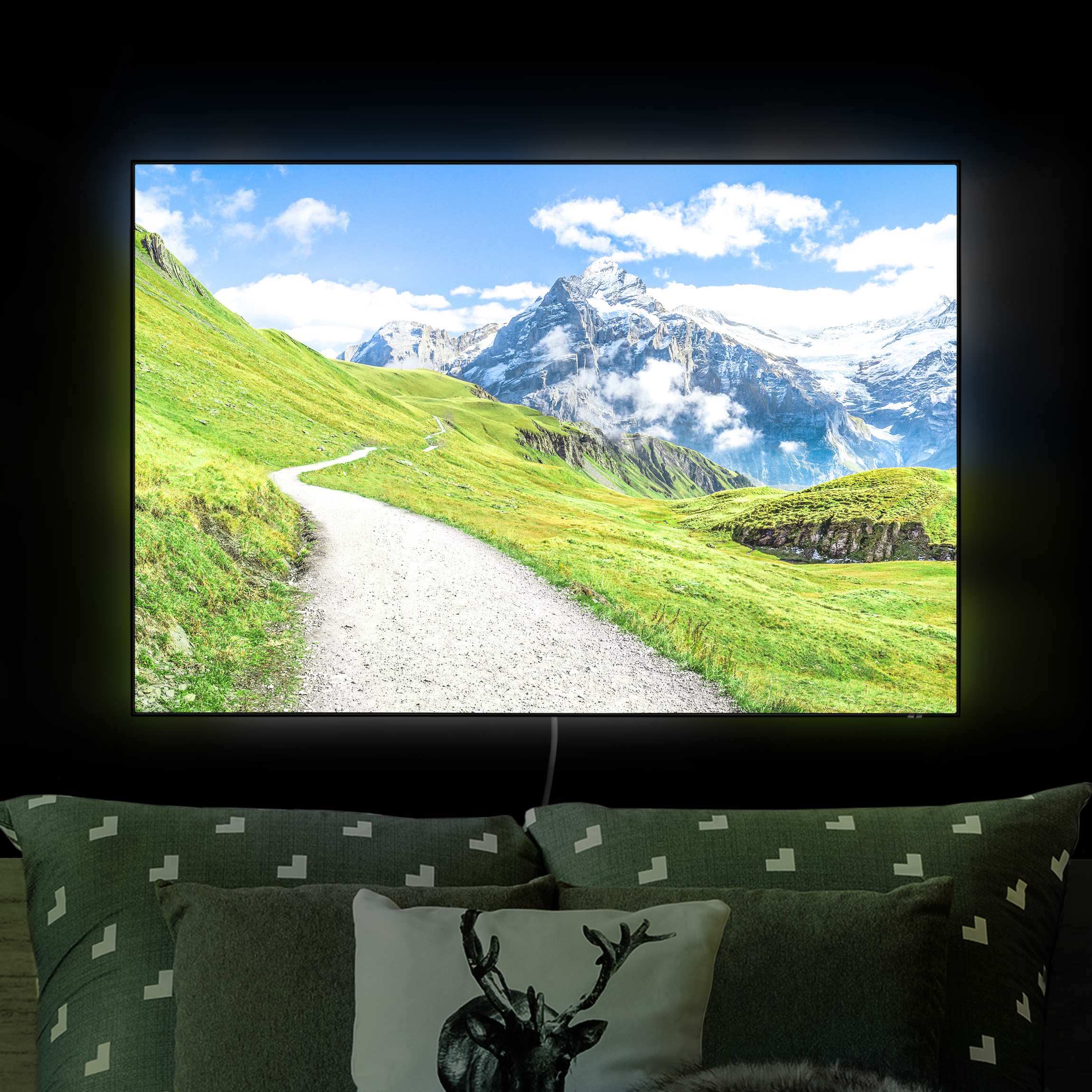 LED-Wechselbild Grindelwald Panorama günstig online kaufen