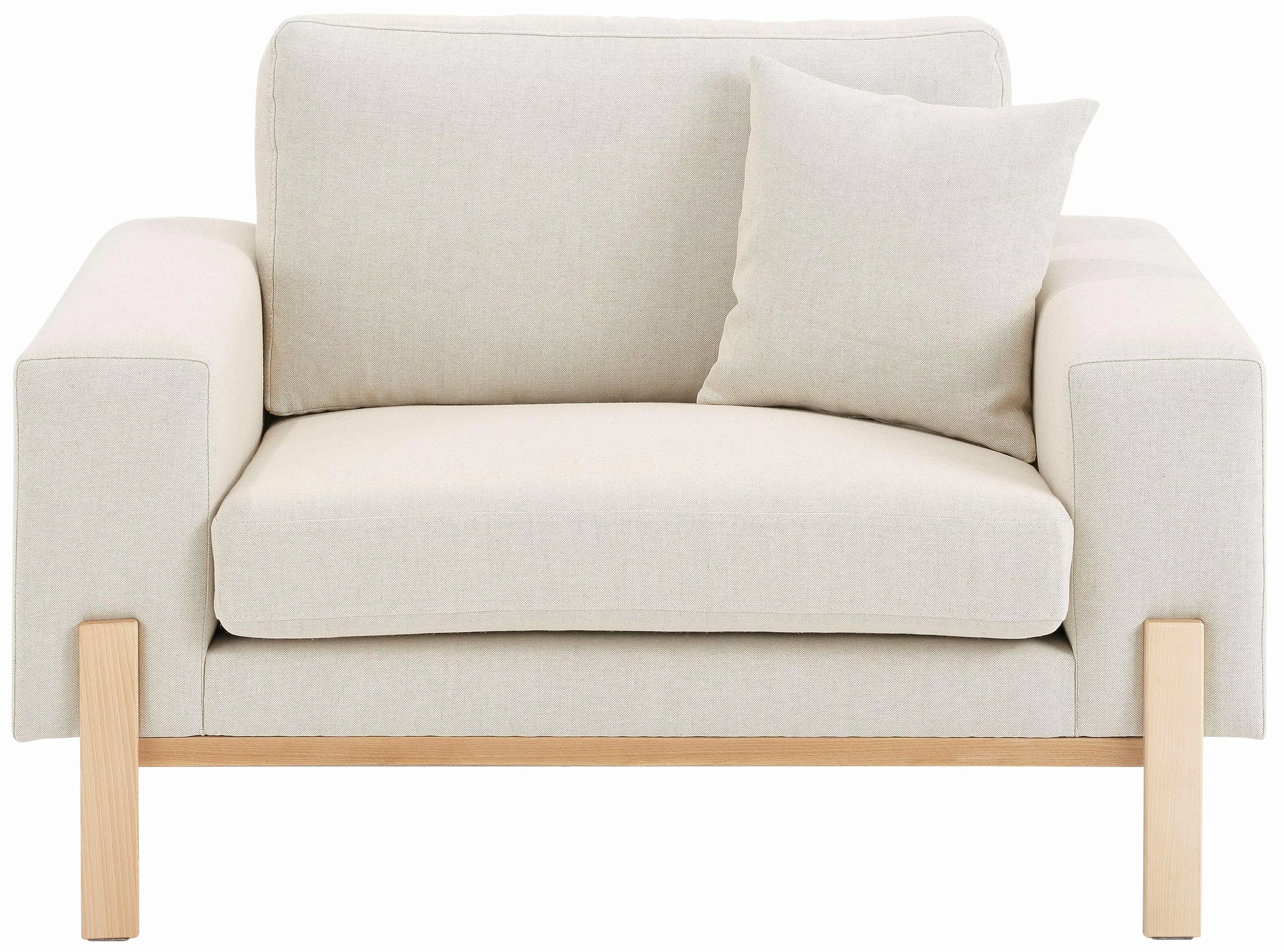 OTTO products Loveseat "Hanne Sessel mit Holzrahmen", Verschiedene Bezugsqu günstig online kaufen