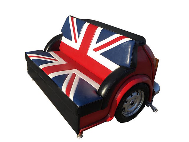 Xlmoebel Sofa Vintage Britische Flagge Sofa Auto Möbel Garage Auto Sofa Cou günstig online kaufen