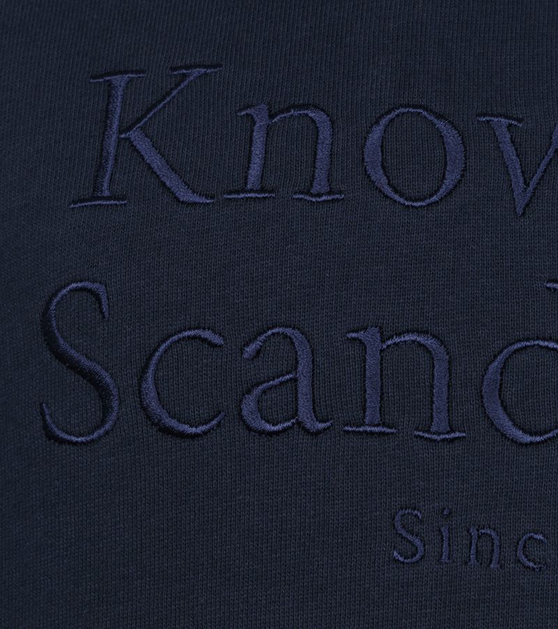 KnowledgeCotton Apparel Pullover Elm Navy - Größe L günstig online kaufen