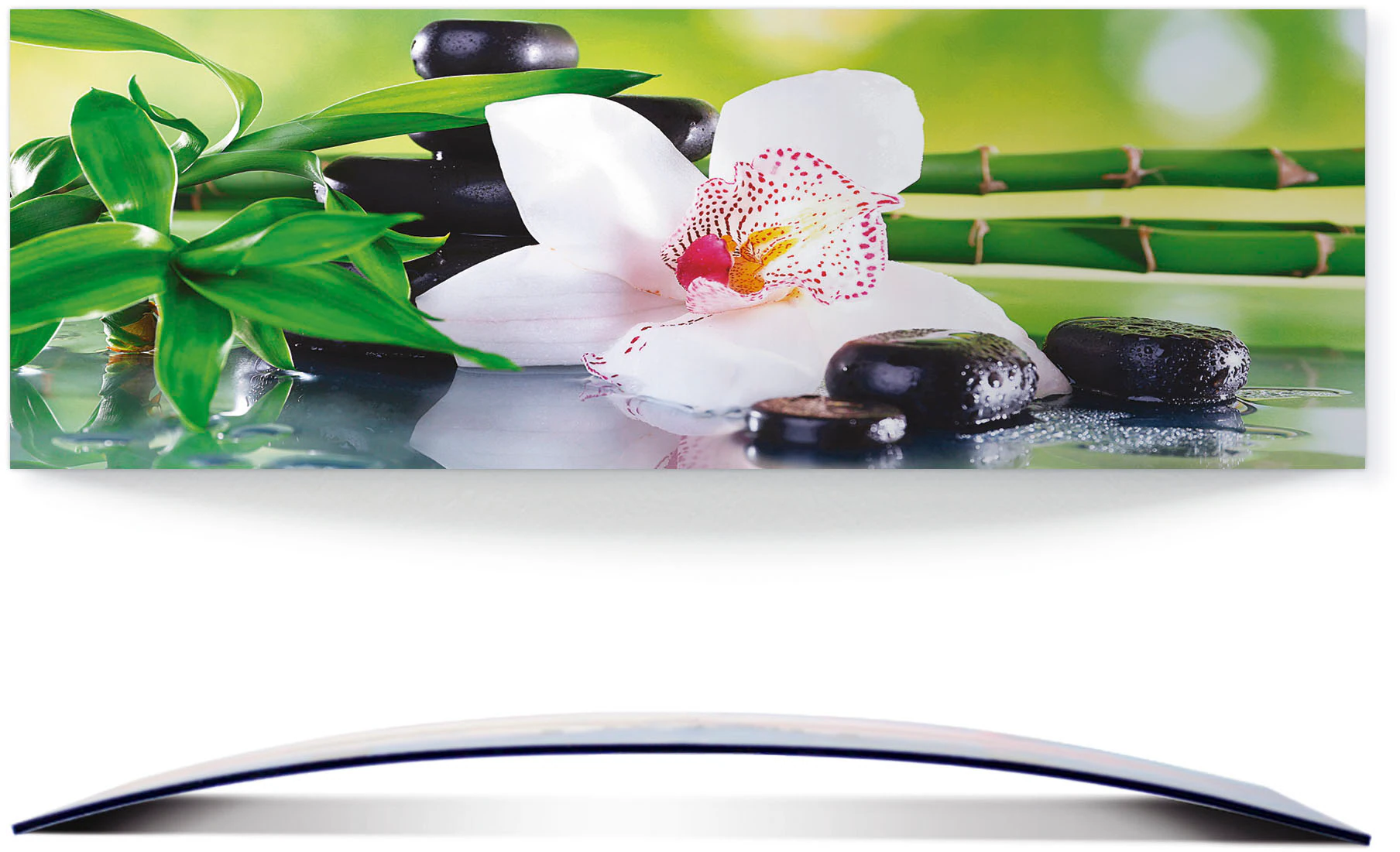 Artland Wandbild "Spa Steine Bambus Zweige Orchidee", Zen, (1 St.), 3D Opti günstig online kaufen