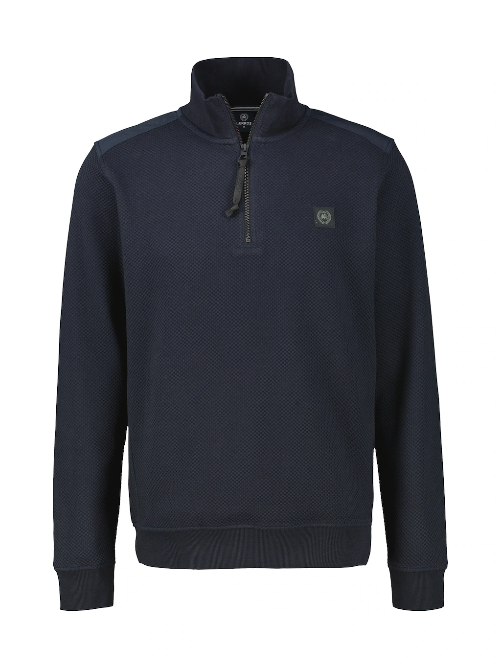LERROS Sweatshirt "LERROS Struktur-Troyer in Großen Größen" günstig online kaufen