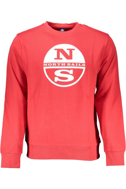 North Sails Sweatshirt Rotes Herren Sweatshirt ohne Reißverschluss – günstig online kaufen