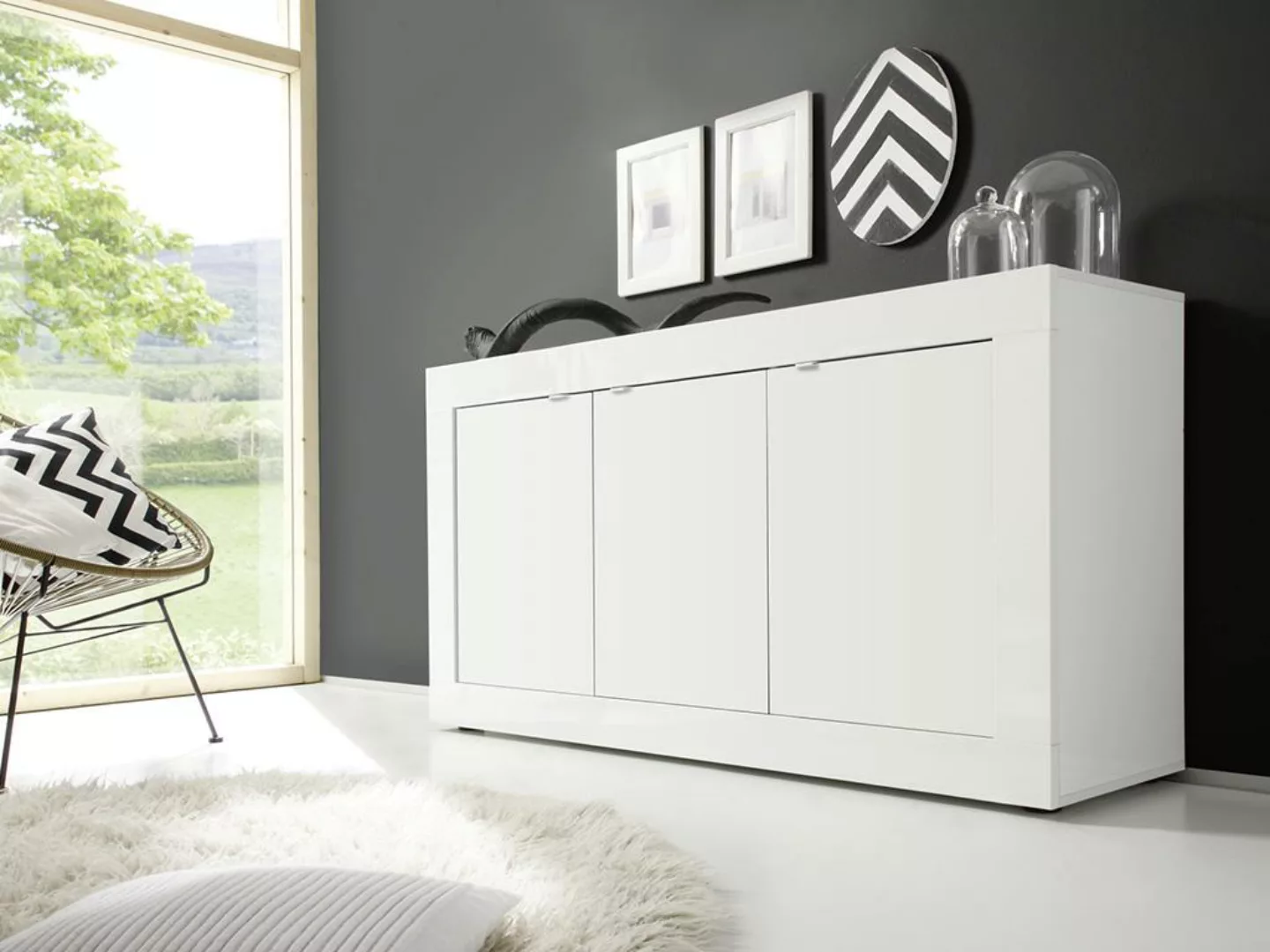 INOSIGN Sideboard "Basic Breite 160 cm, Kommode 3 Türen, Anrichte,", Metall günstig online kaufen