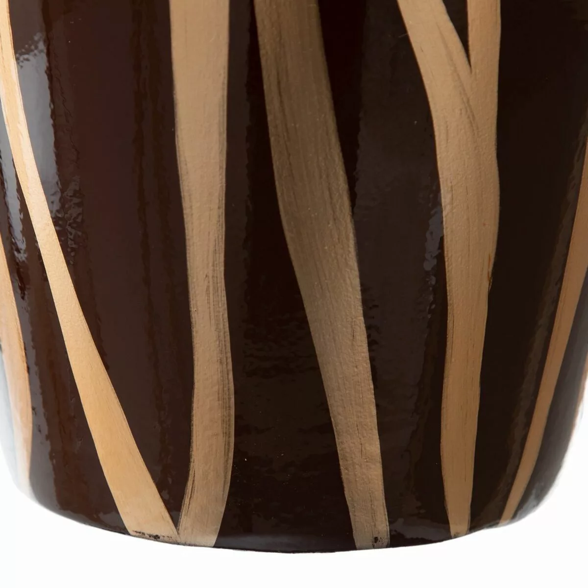 Vase 21 X 21 X 58,5 Cm Zebra Aus Keramik Gold Braun günstig online kaufen