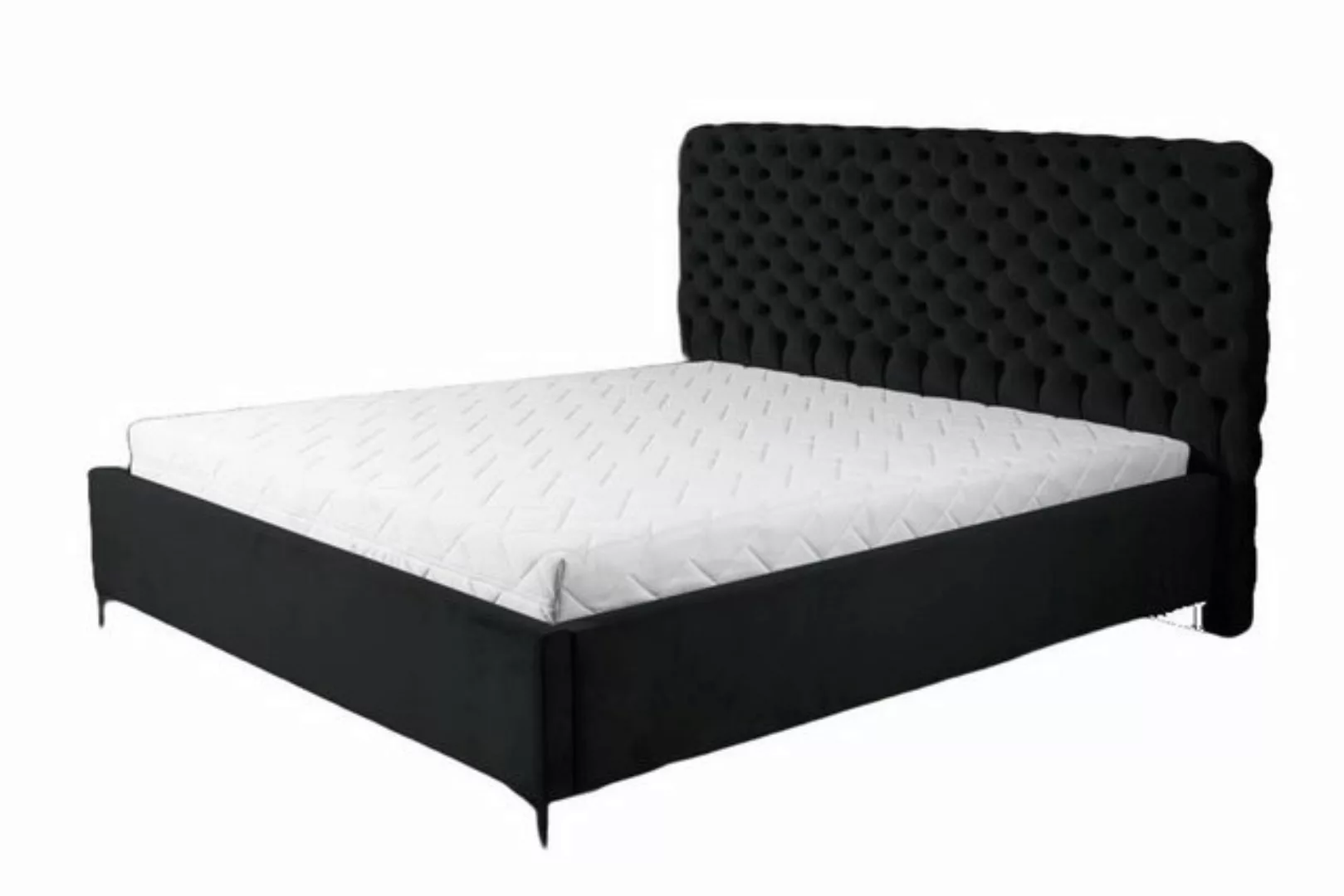 JVmoebel Bett Schwarzes Chesterfield Bett Klassisches Schlafzimmermöbel (Ch günstig online kaufen