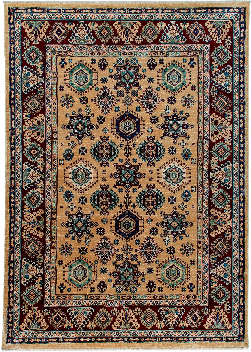 Sehrazat Teppich »Ornament 1349«, rechteckig, Kurzflor, Orient-Optik, mit F günstig online kaufen