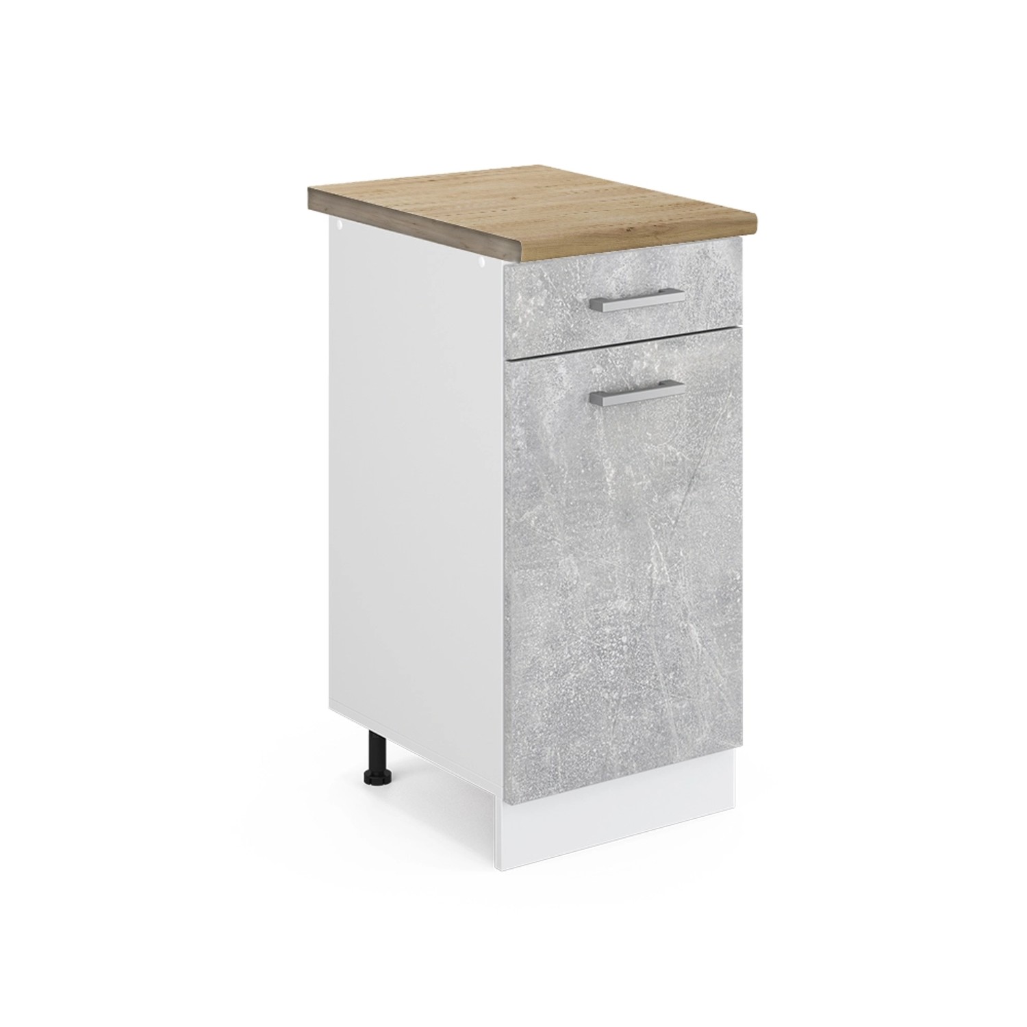 Vicco Unterschrank R-Line, Beton/Weiß, 40 cm, günstig online kaufen