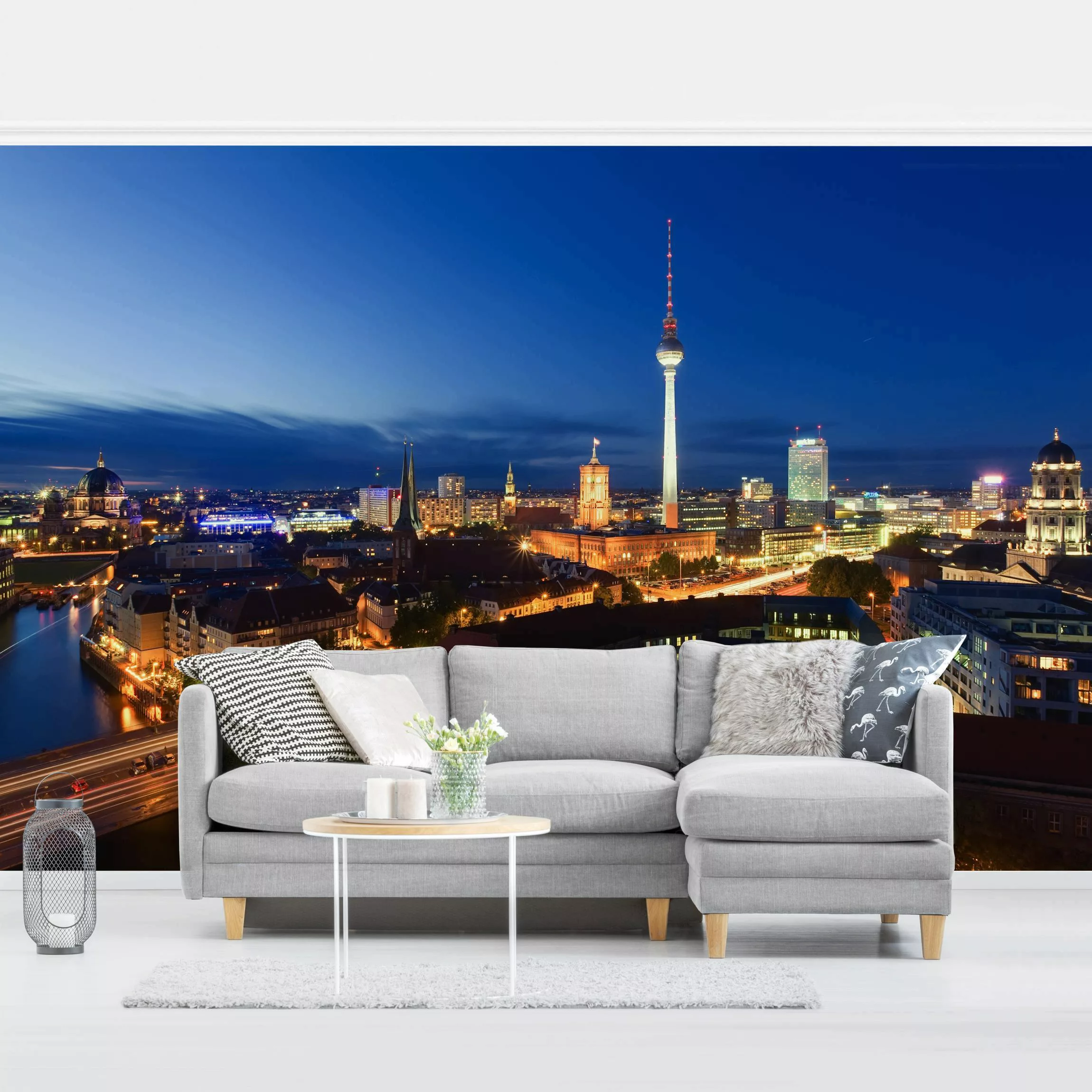 Fototapete Fernsehturm bei Nacht günstig online kaufen