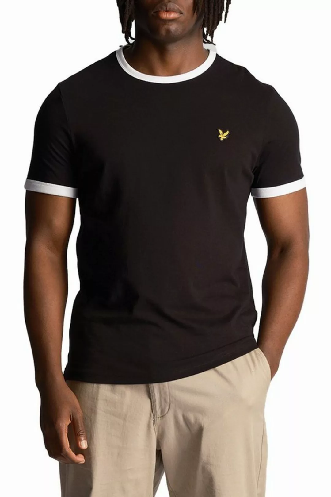 Lyle & Scott T-Shirt Mit Kontrastierender Zierleiste günstig online kaufen